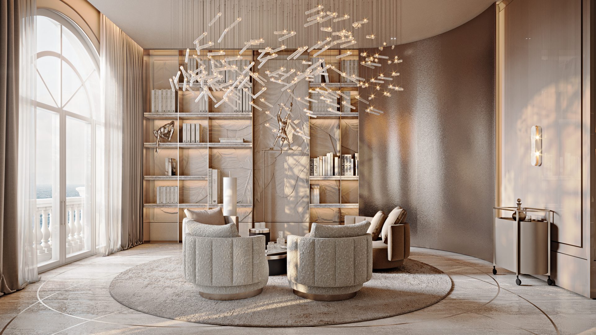 Raffles the Palm Dubai’s Super Penthouse by YODEZEEN - Architizer