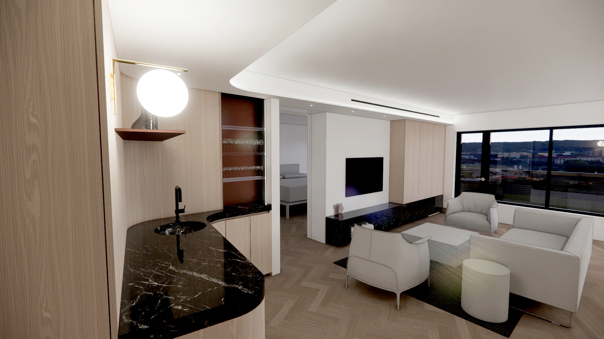 Central Park South Apartment by PELLETIER SALGADO ARCHITECTS PLLC ...
