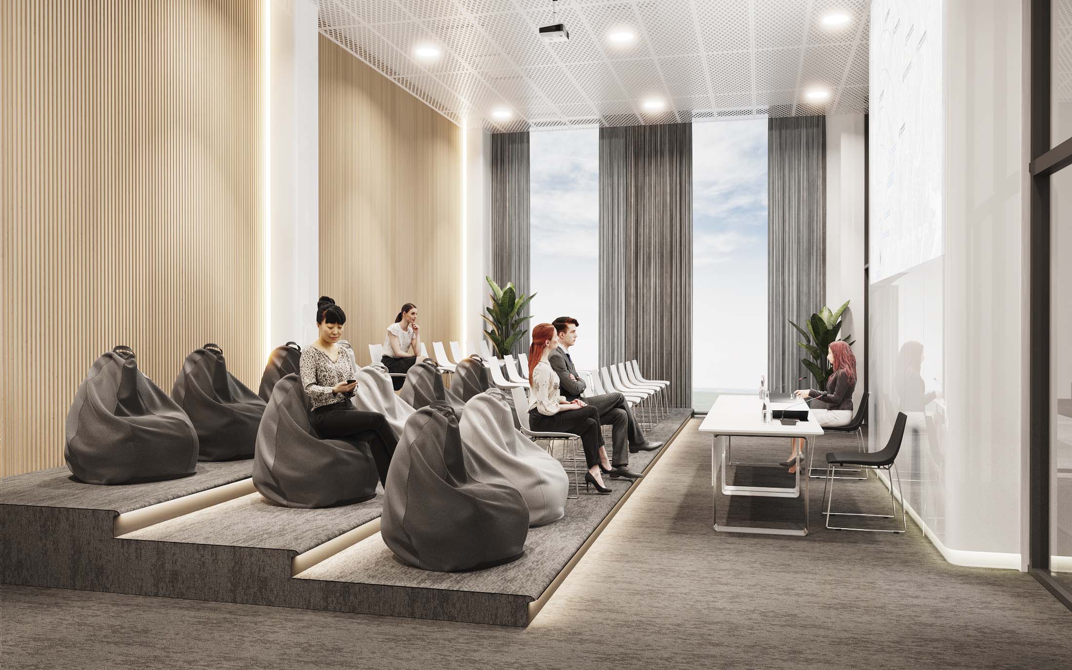 Educational interiors of the Technological Valley INTC MSU by Asadov ...