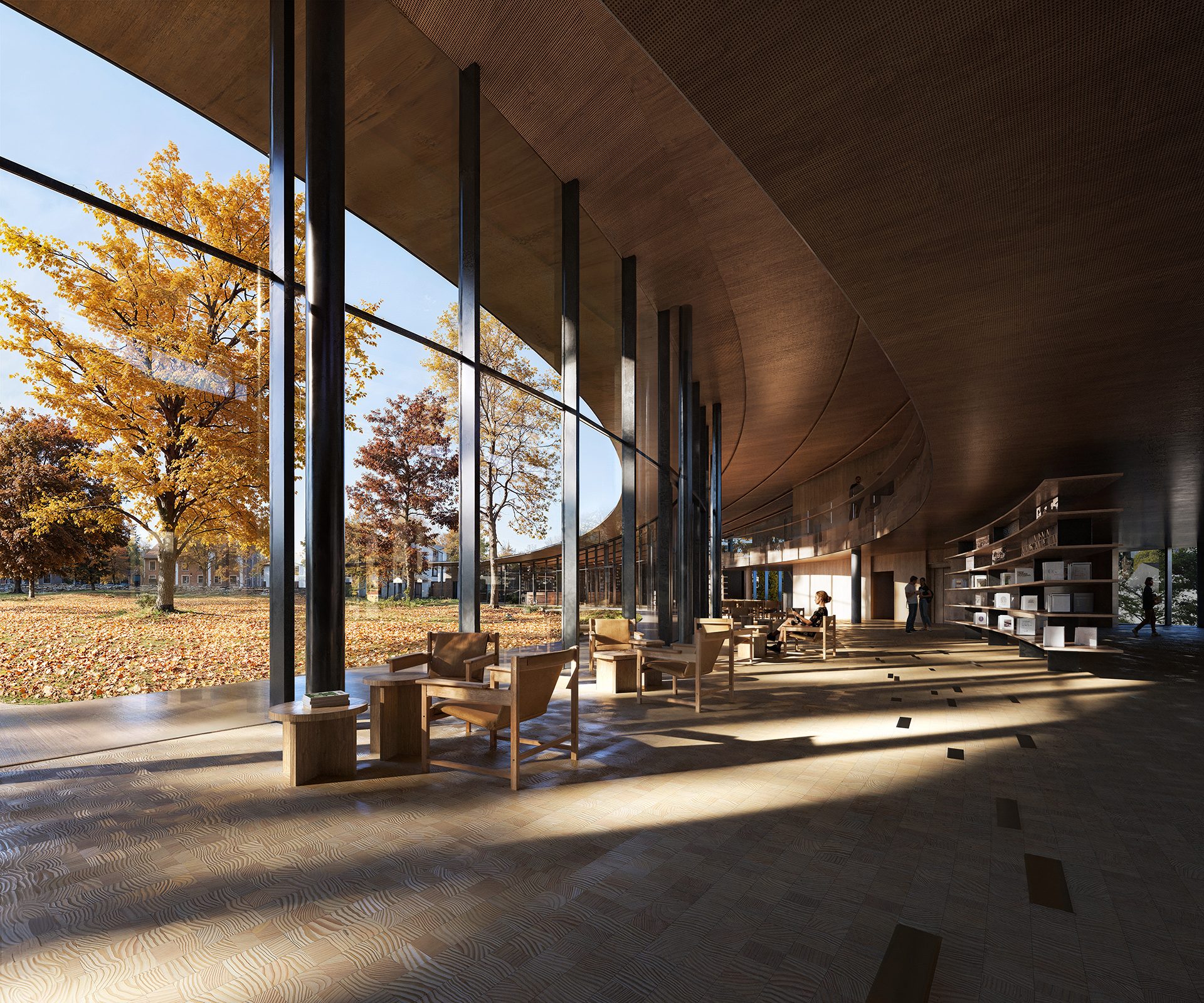 KKAA with Mad Arkitekter | Ibsen Library by Brick Visual - Architizer