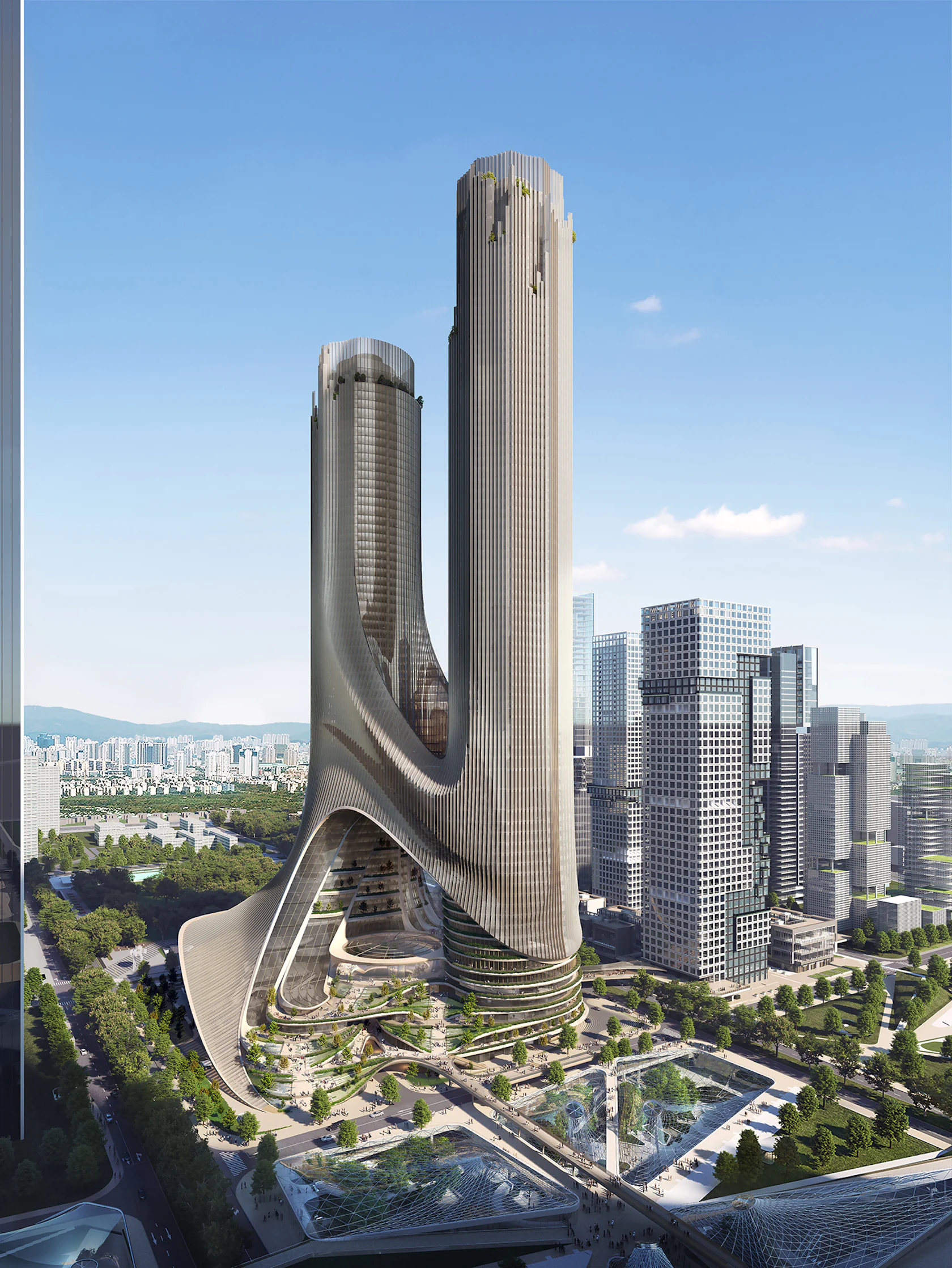 Zaha Hadid Architects | Tower C by Brick Visual - Architizer