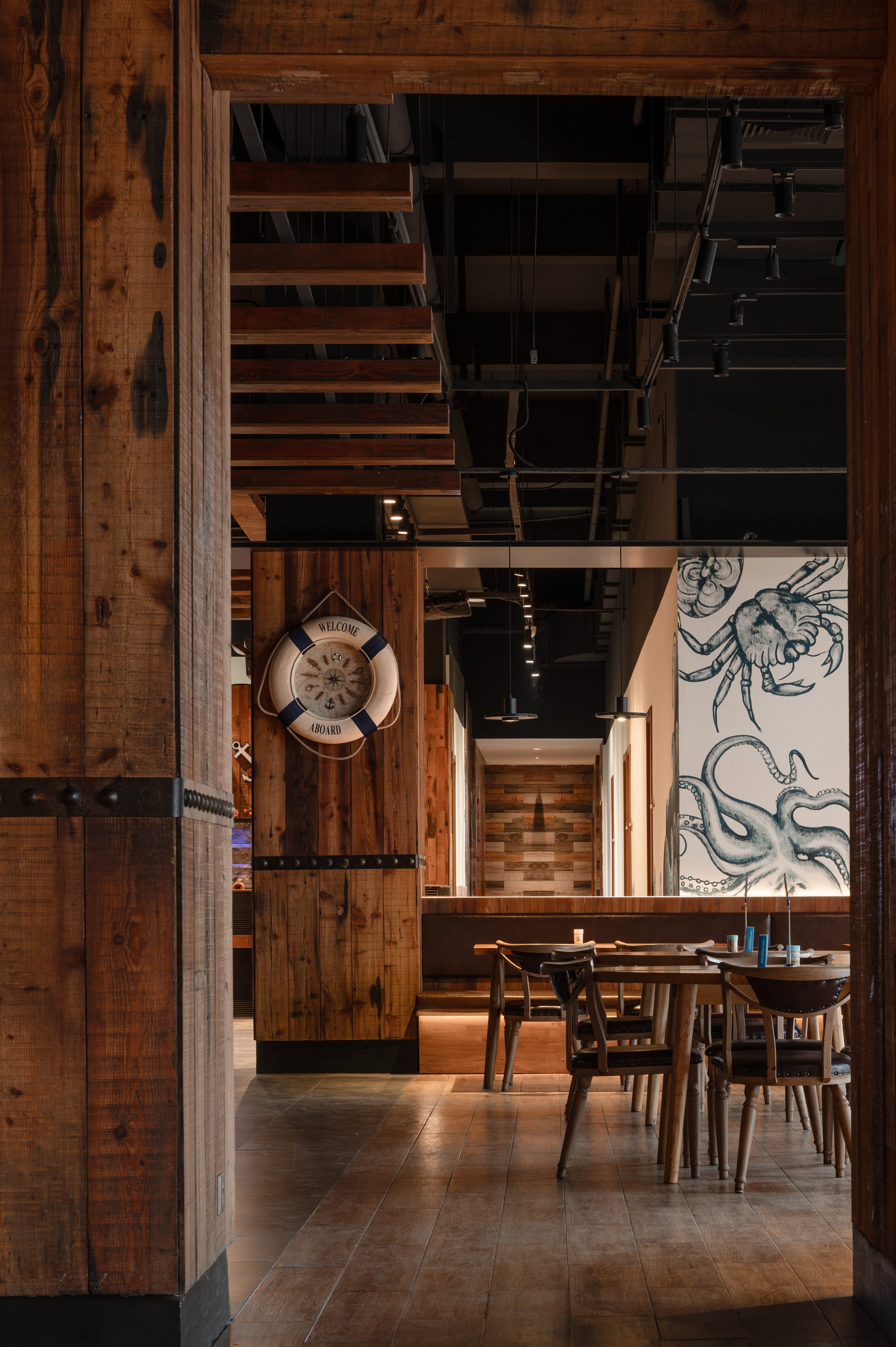 Into the Sea Wharf Seafood Restaurant by Parallect Design - Architizer
