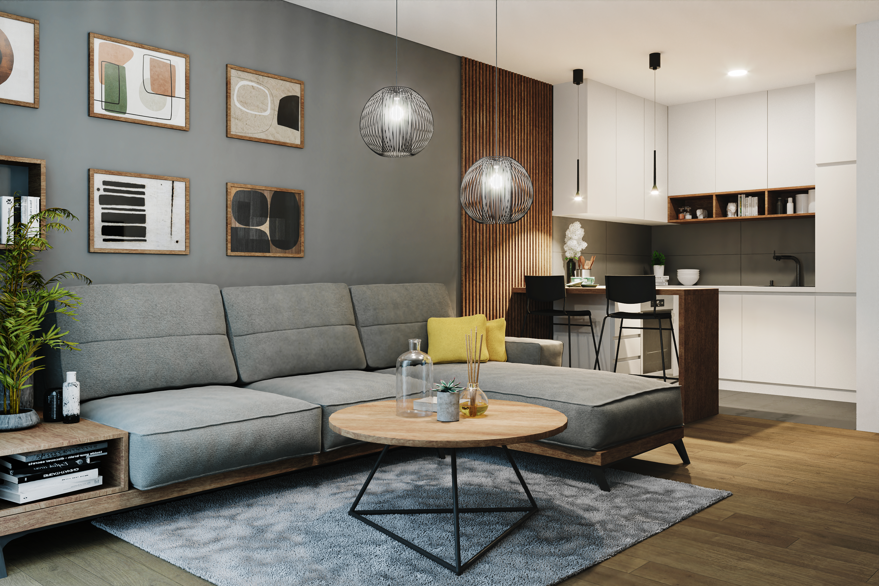Compact Interior for Hybrid Lifestyle – One-Bedroom Design by Jelena ...