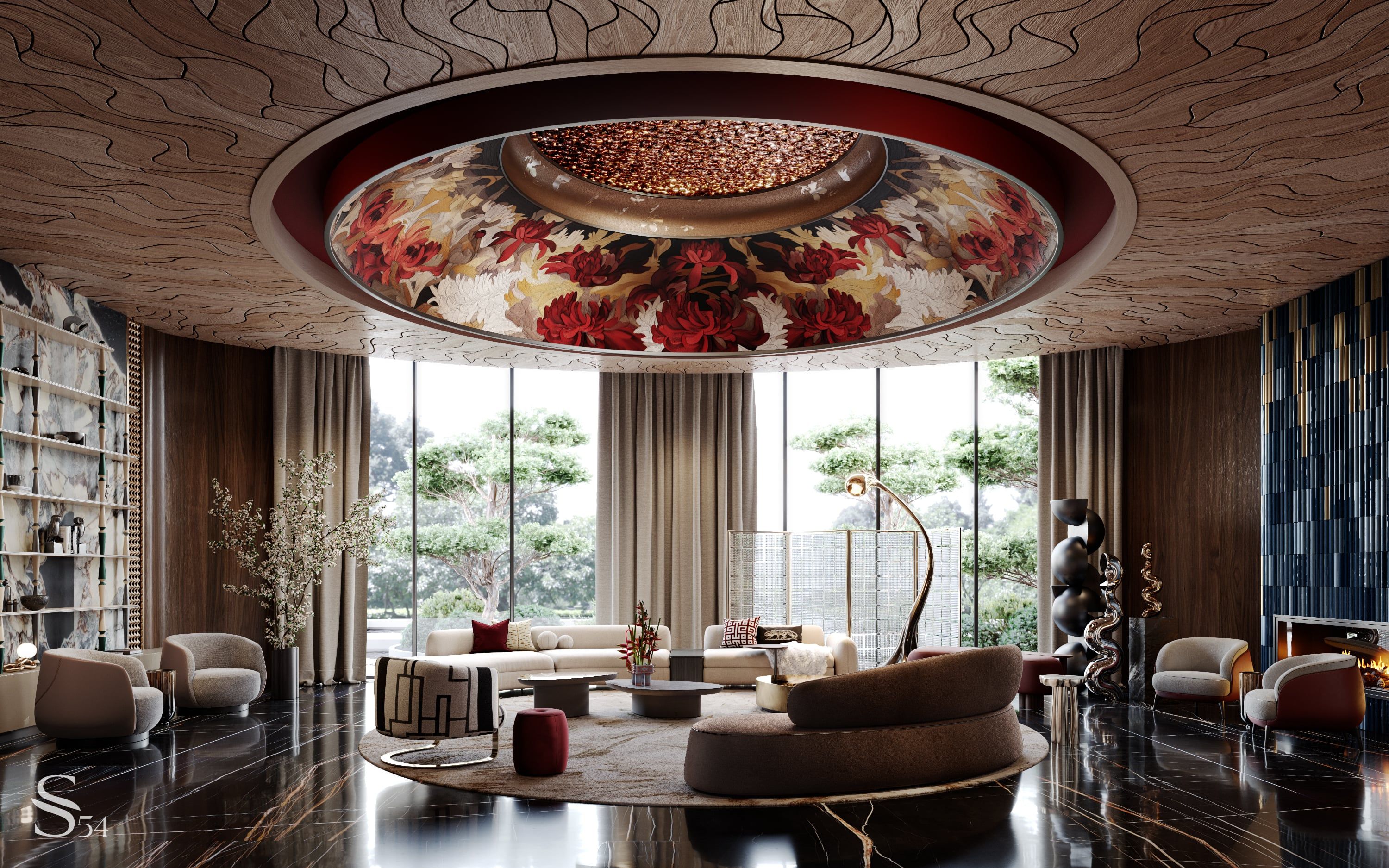 Idea 4286324: A villa project with a hand-painted dome in Goa by Studia ...