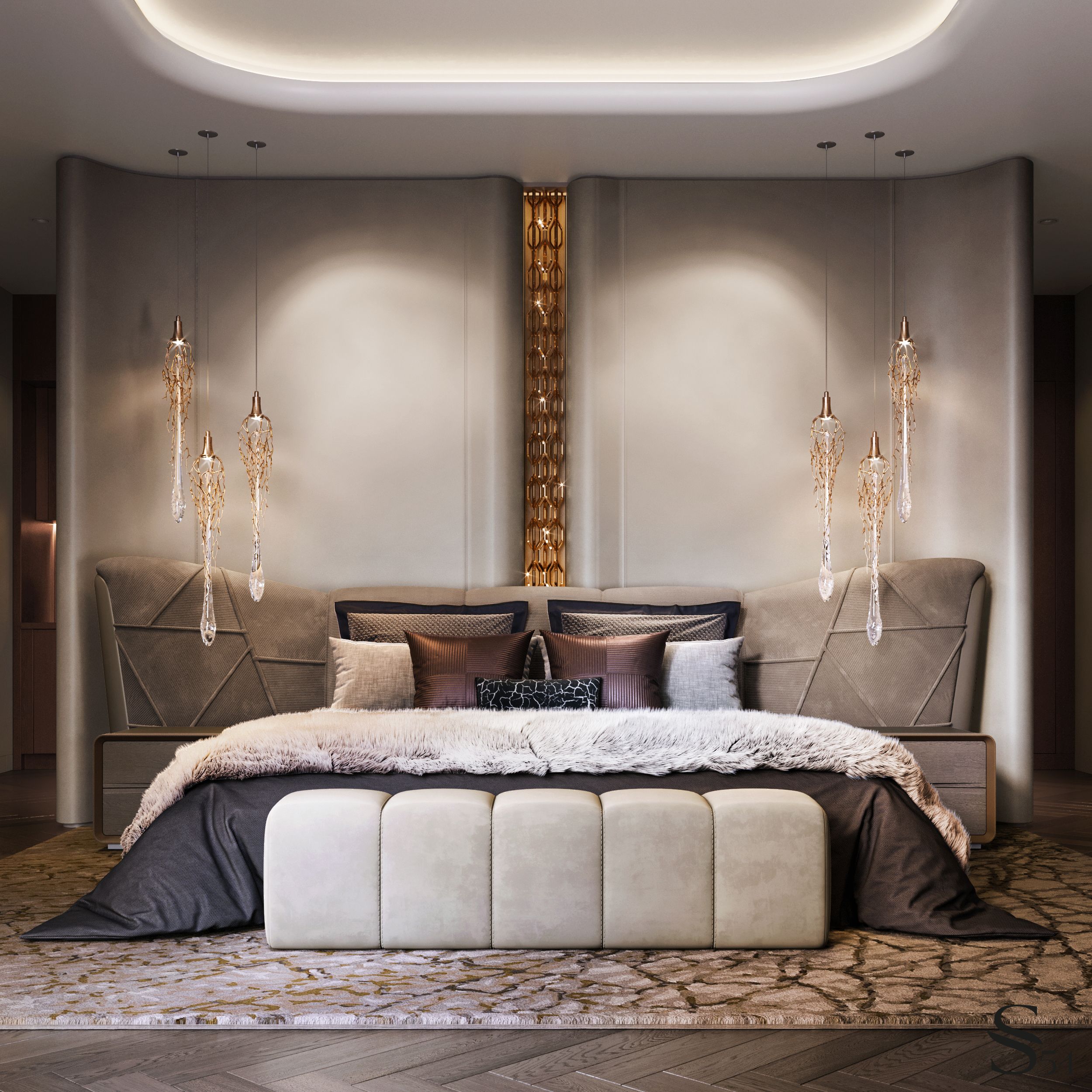 Penthouse interior design with natural motifs by Studia 54 - Architizer