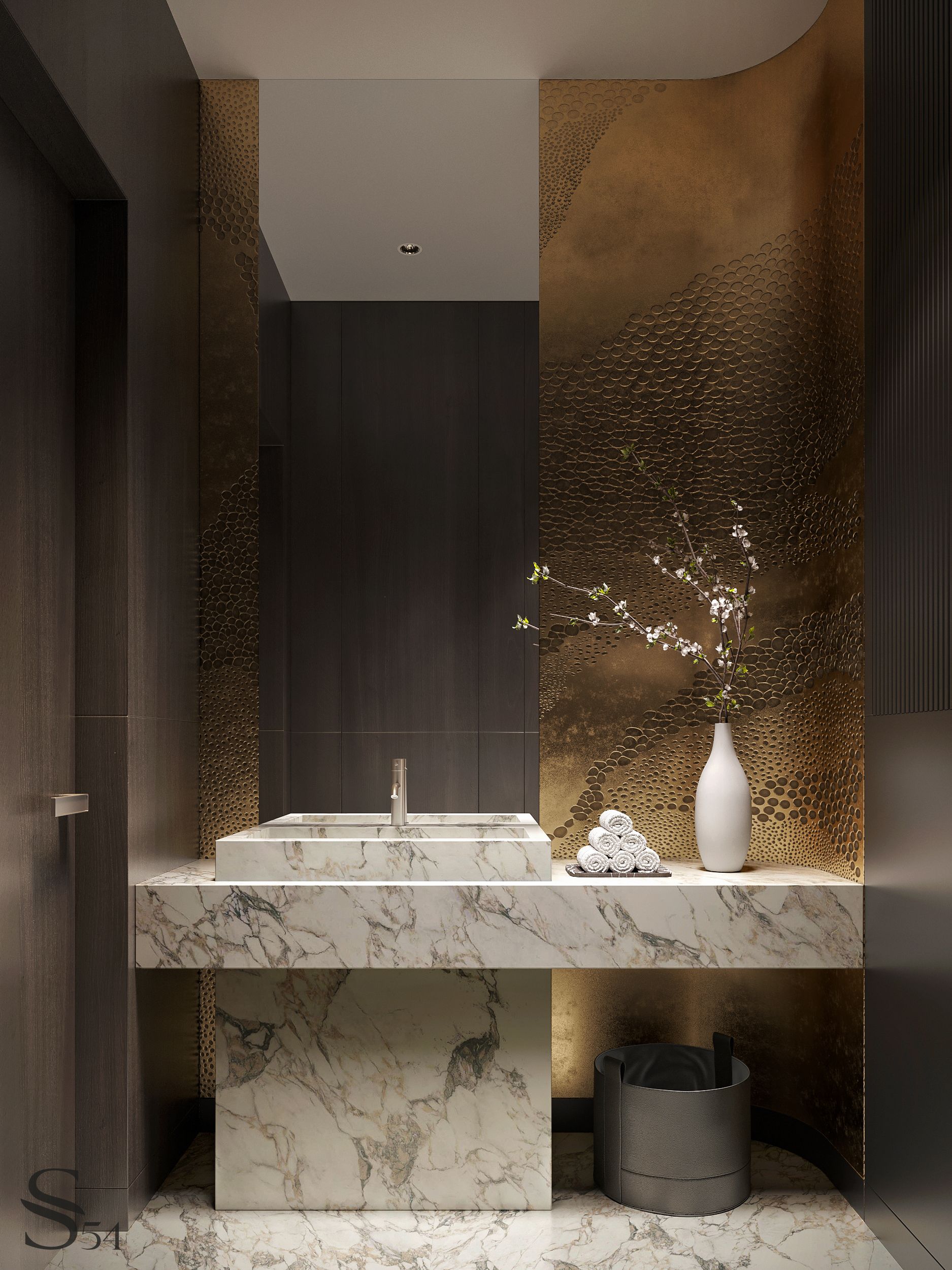 Penthouse interior design with natural motifs by Studia 54 - Architizer