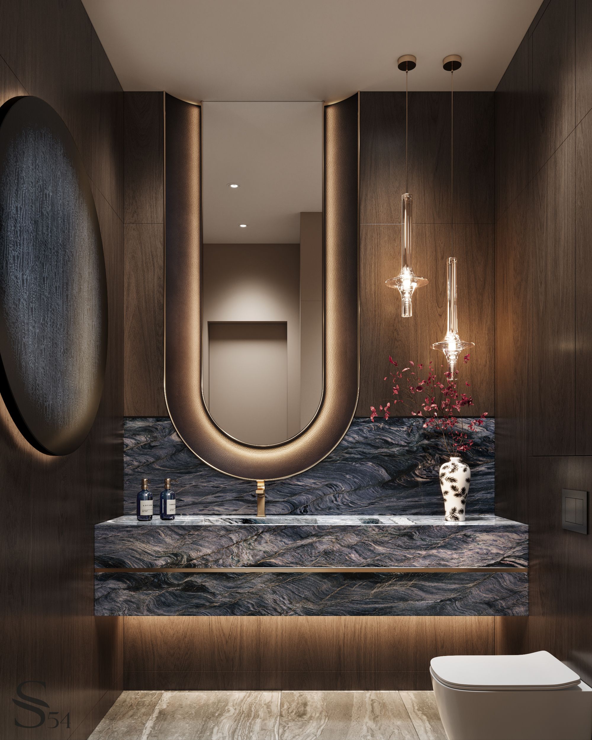 Penthouse interior design with natural motifs by Studia 54 - Architizer