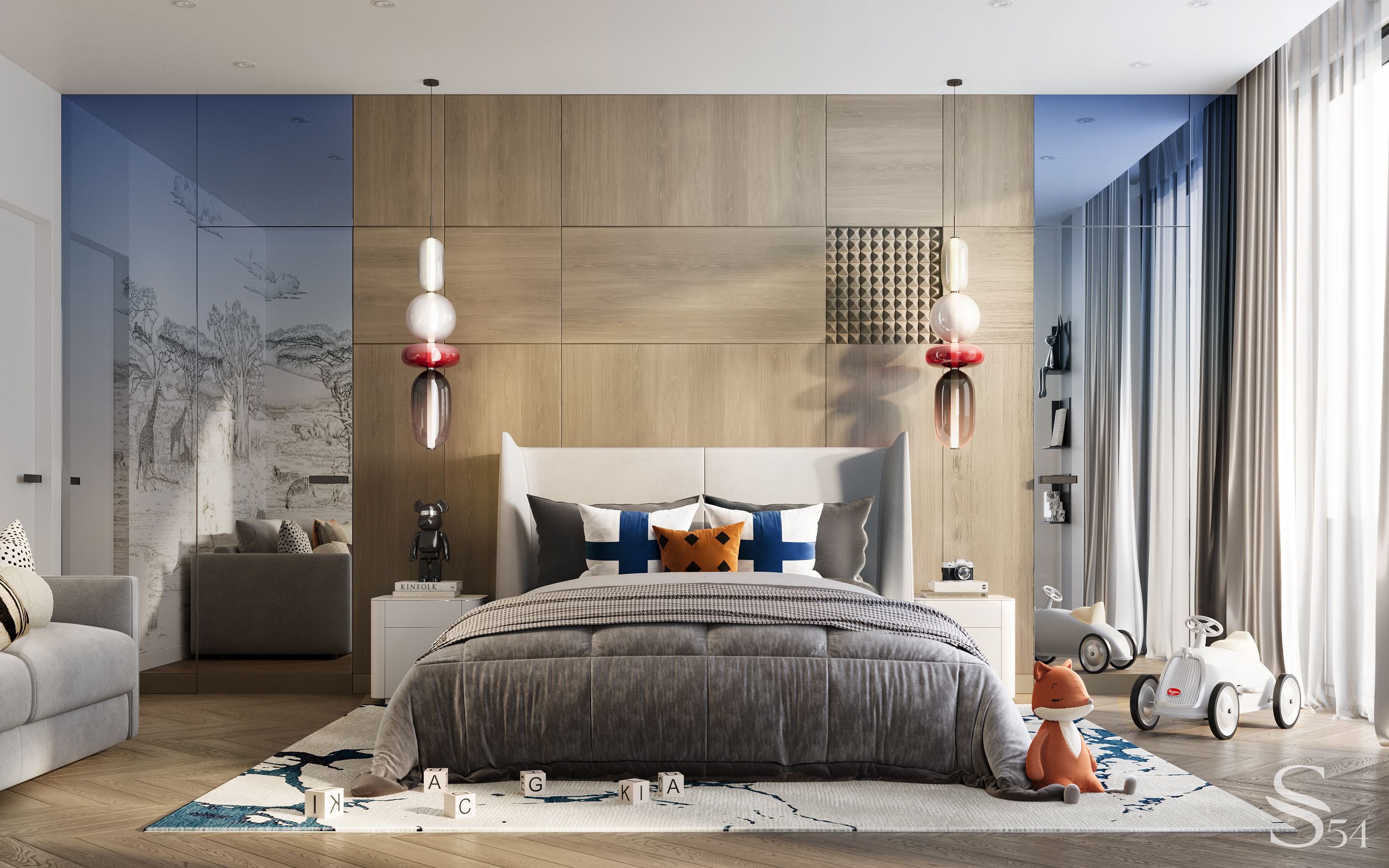 Penthouse interior design with natural motifs by Studia 54 - Architizer