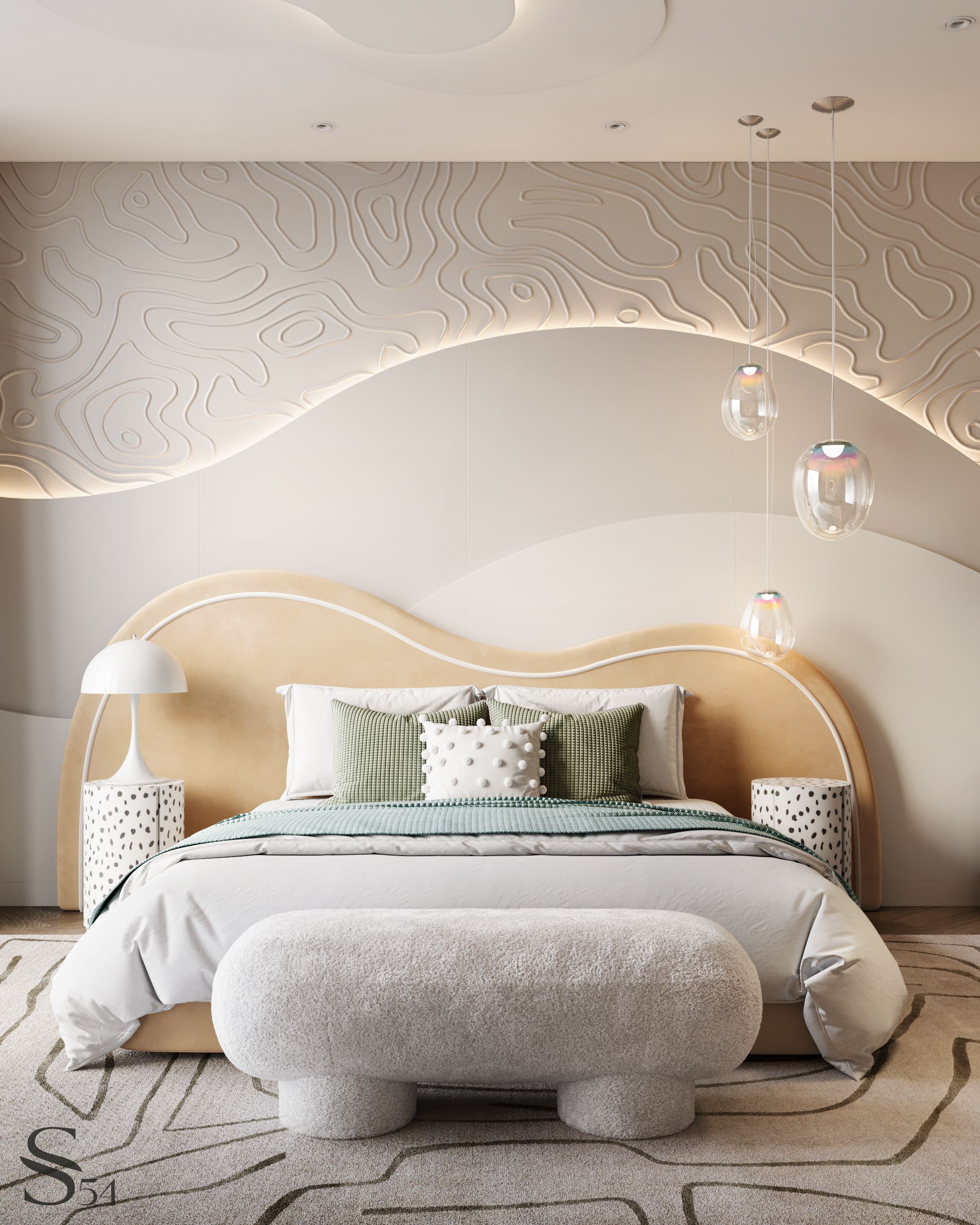 Penthouse interior design with natural motifs by Studia 54 - Architizer