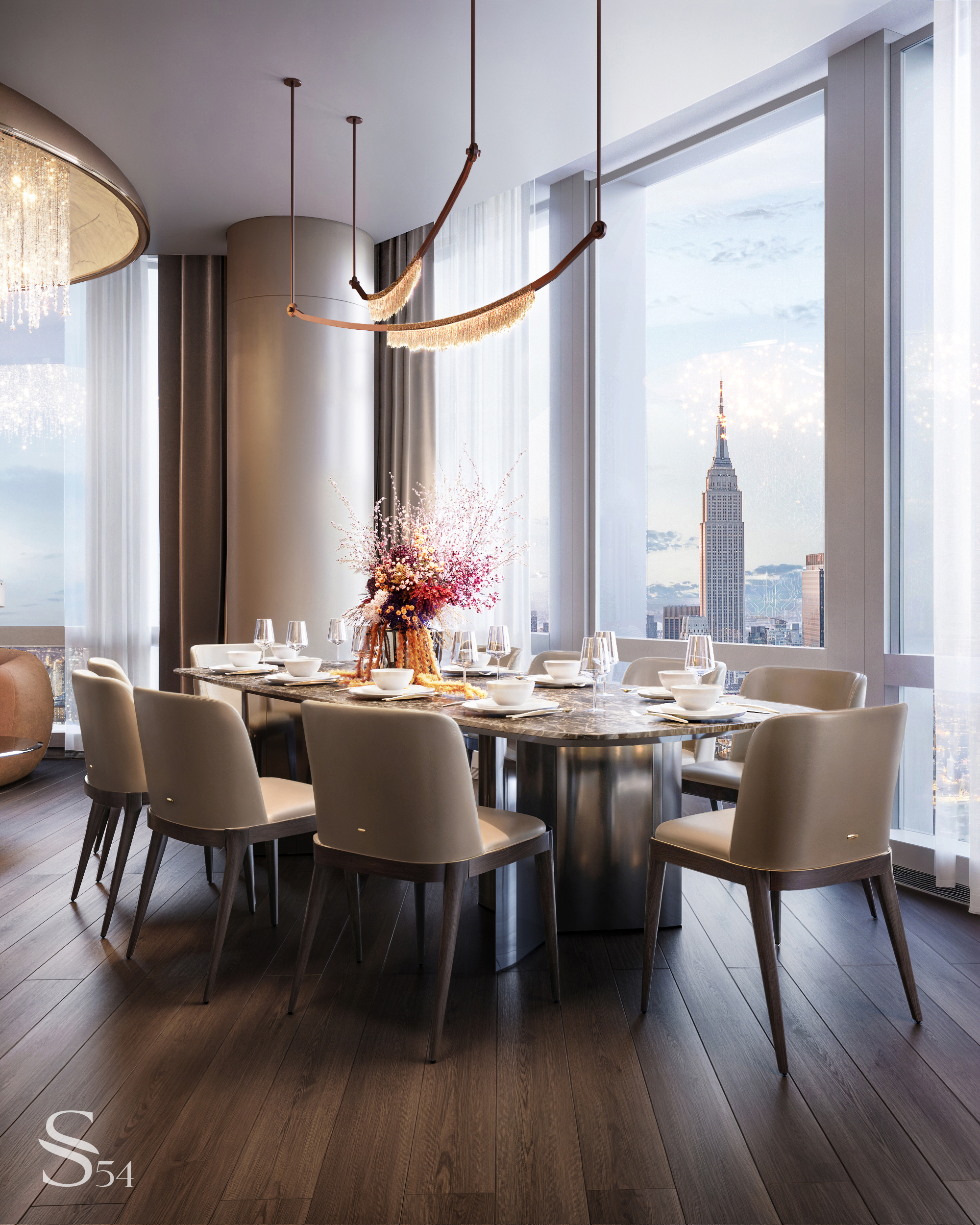 INTERIOR DESIGN OF A LANDMARK APARTMENT IN NEW YORK by Studia 54 ...
