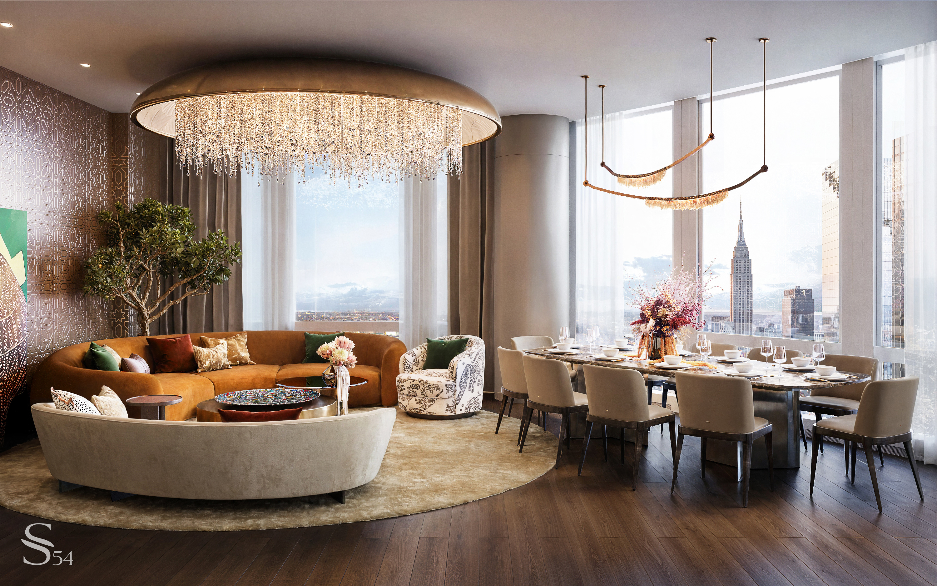 INTERIOR DESIGN OF A LANDMARK APARTMENT IN NEW YORK by Studia 54 ...