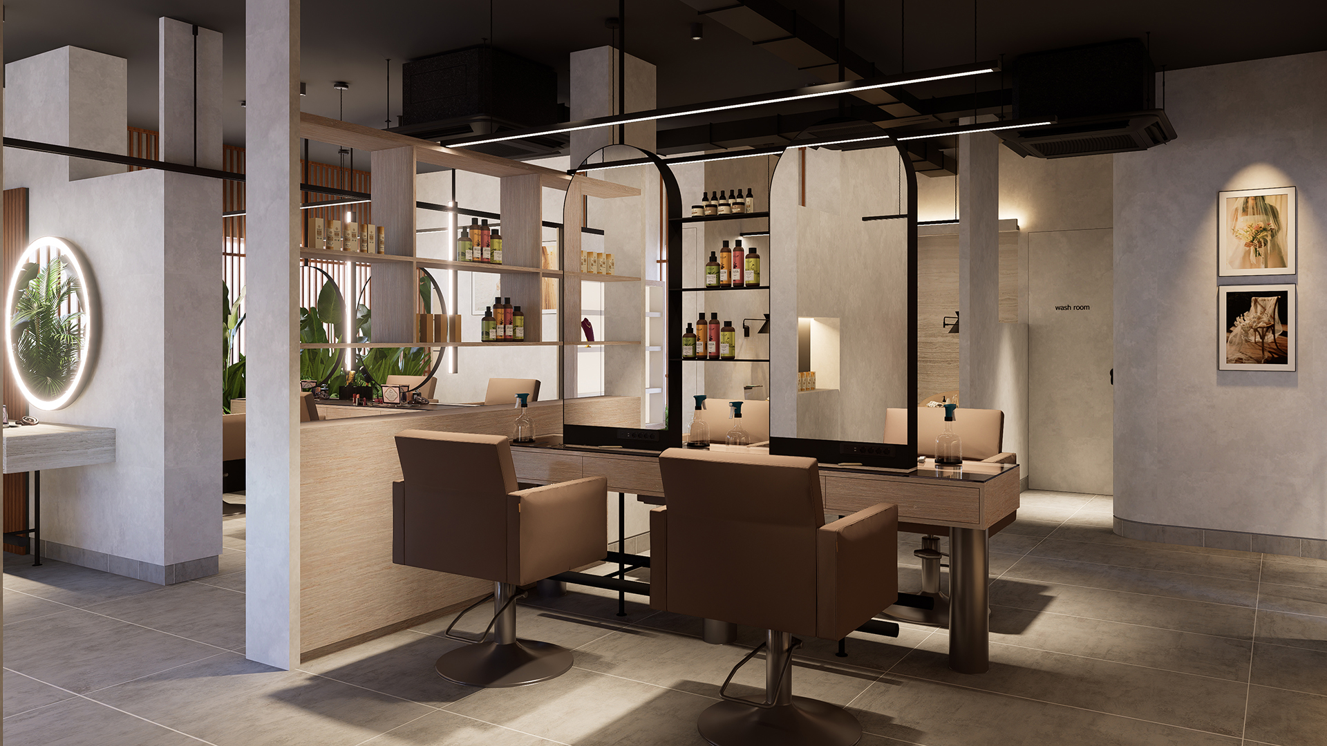 Beauty Parlour Interior Design by Zero Inch Interiors Ltd. - Architizer