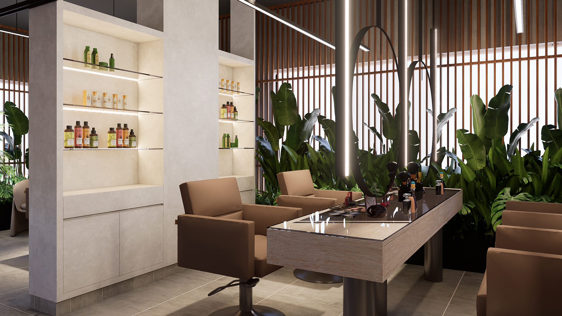 Beauty Parlour Interior Design by Zero Inch Interiors Ltd. - Architizer