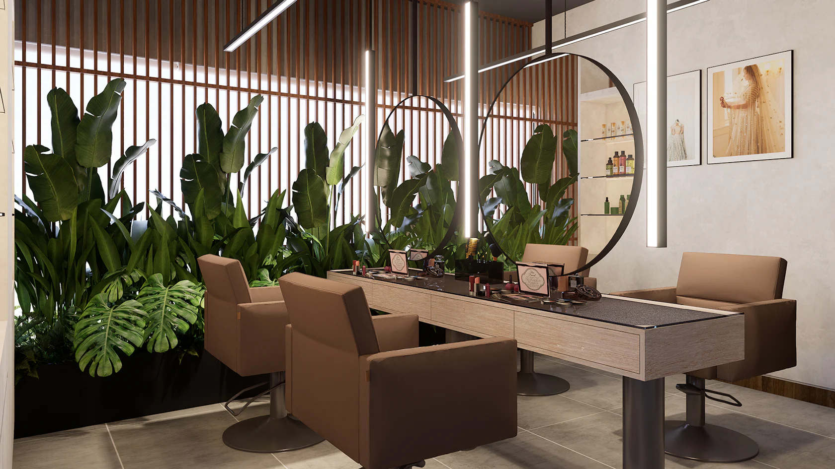 Beauty Parlour Interior Design by Zero Inch Interiors Ltd. - Architizer