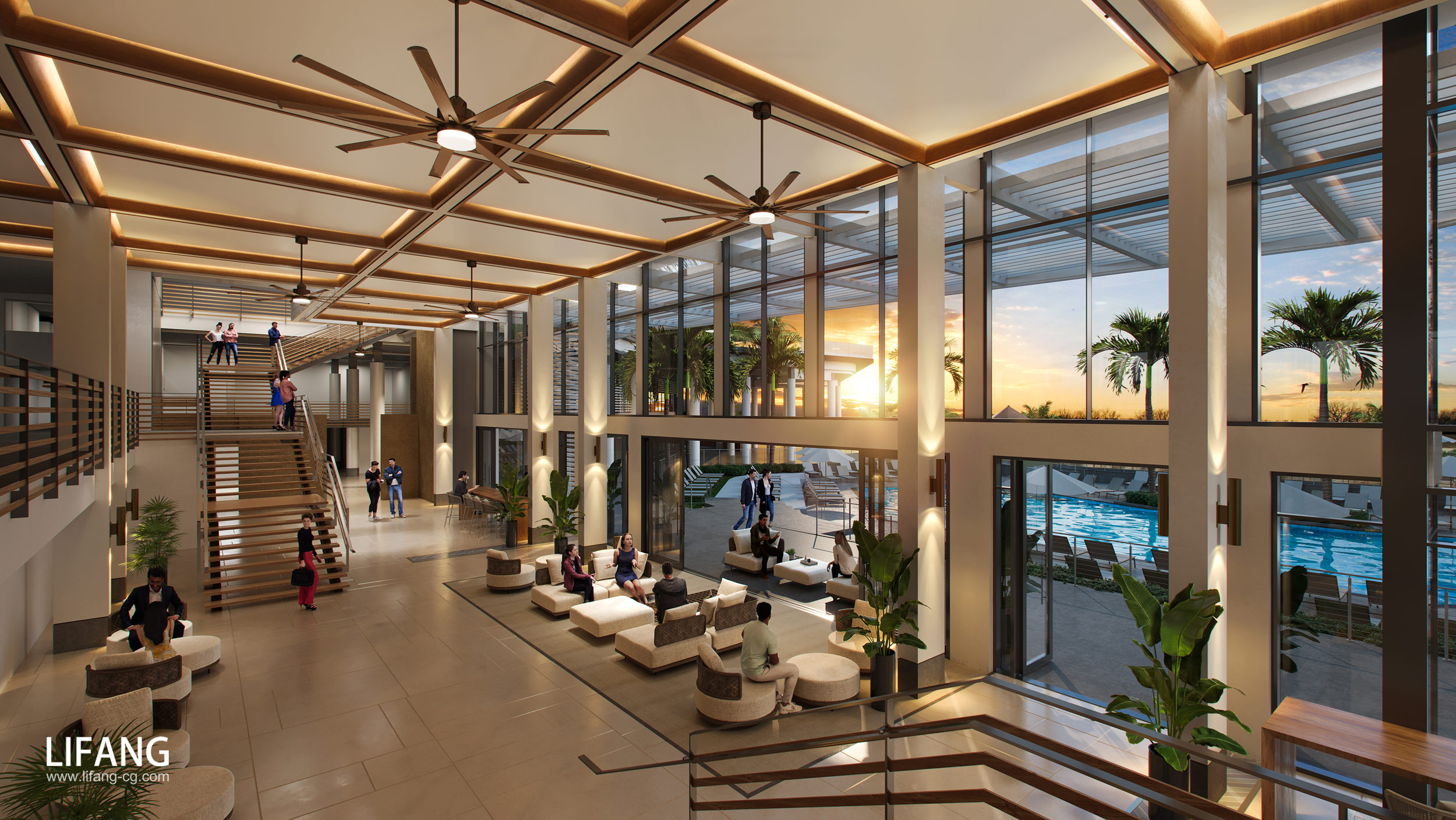 Interior renderings by Lifang Vision Technology Co., Ltd - Architizer