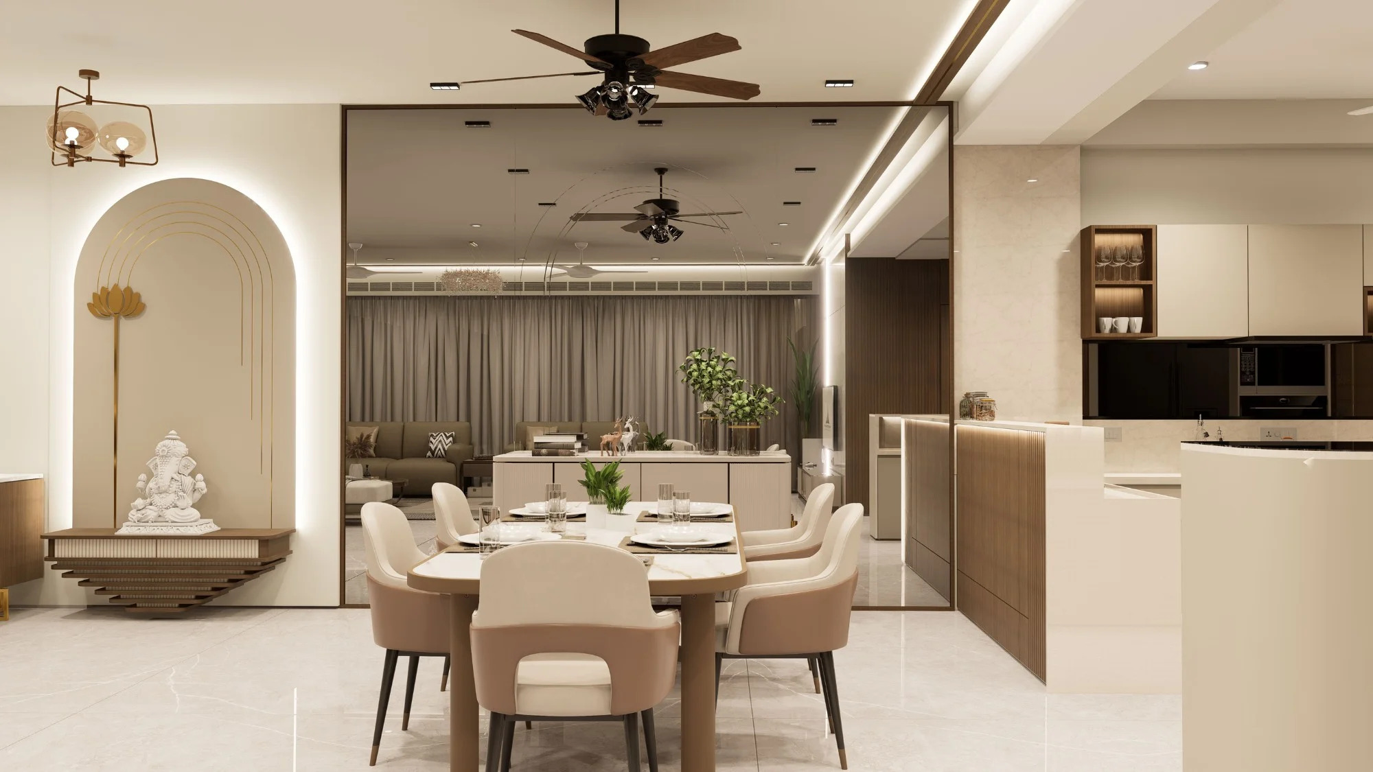 2400 Sq.Ft. Luxurious 4 BHK Interior Design in Nikol, Ahmedabad by ...