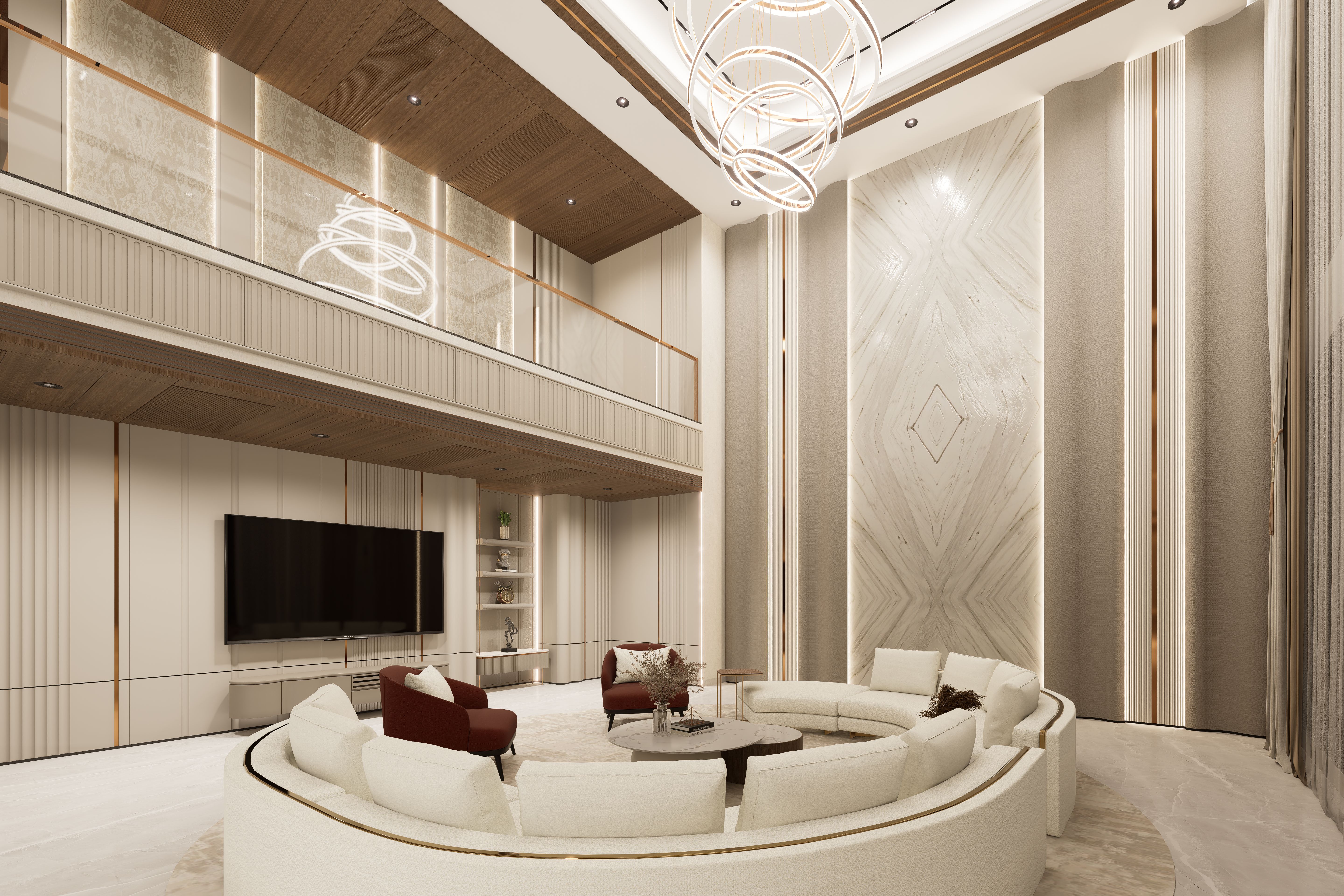 Curated visual reference: Gallery Detail: Luxury Penthouse Interior Design In Ahmedabad By Harikrushna Pattani