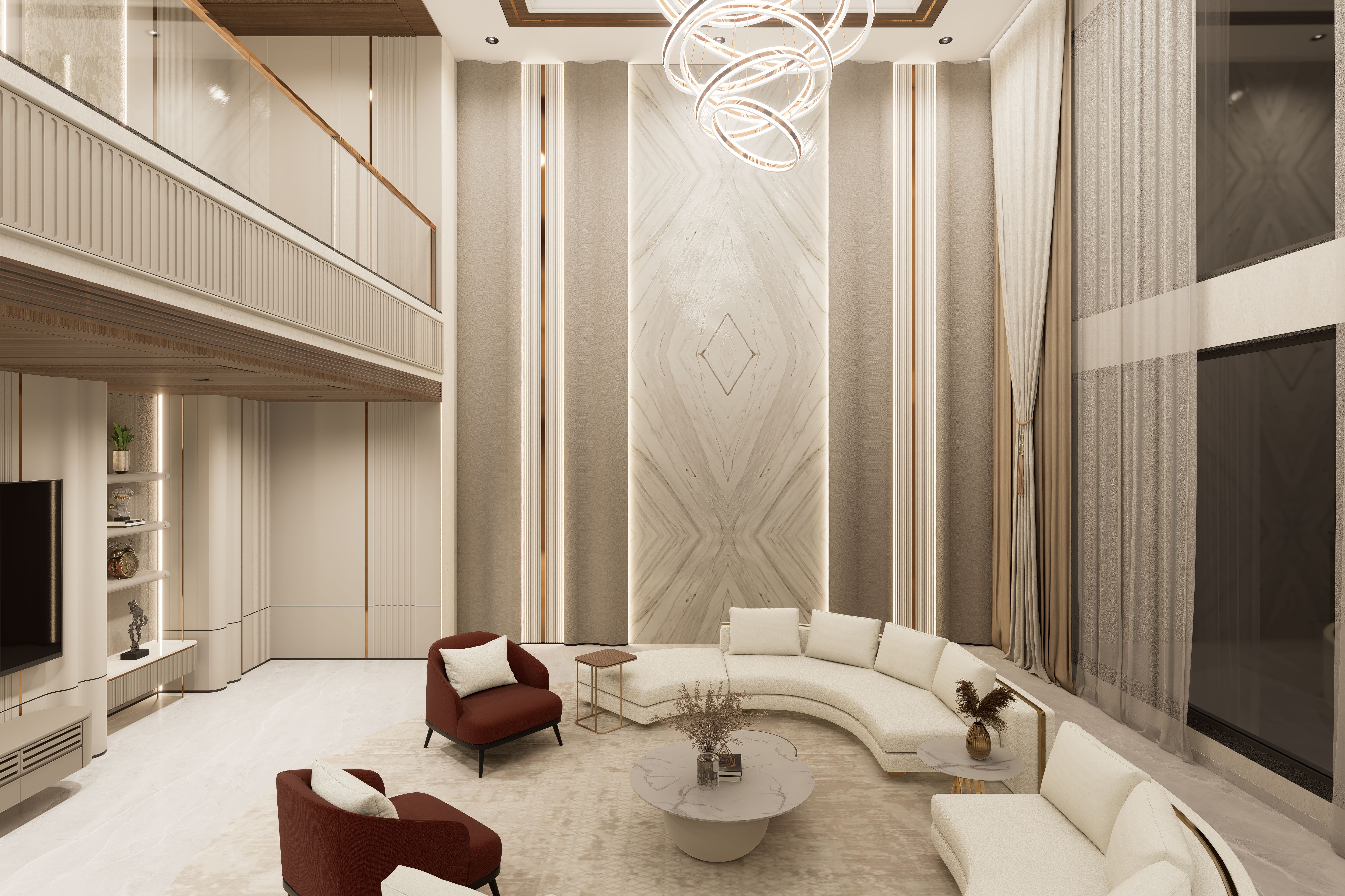 Luxury Penthouse Interior Design in Ahmedabad by Harikrushna Pattani ...