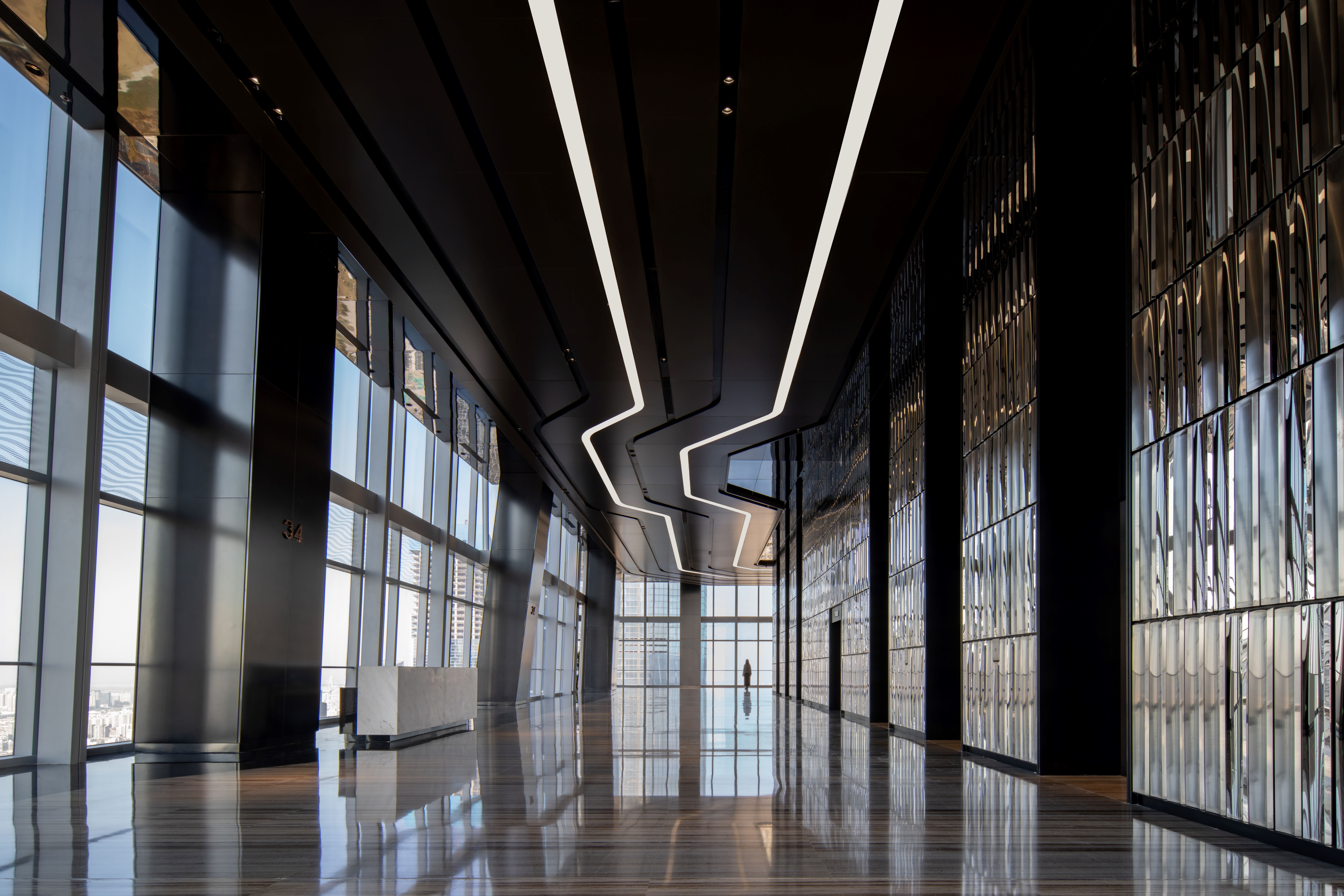 Jinan Ping An Financial Center Interior Design by NIKKEN SEKKEI LTD ...