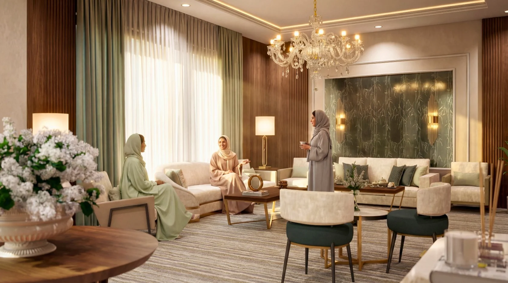Luxury Saudi Arabian Majlis Interior Design by Yantram Architectural ...