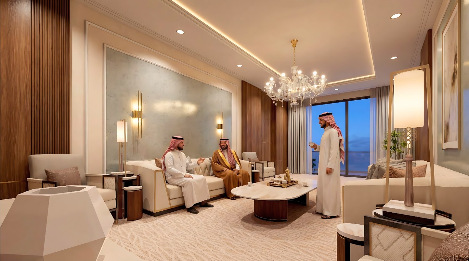 Luxury Saudi Arabian Majlis Interior Design by Yantram Architectural ...