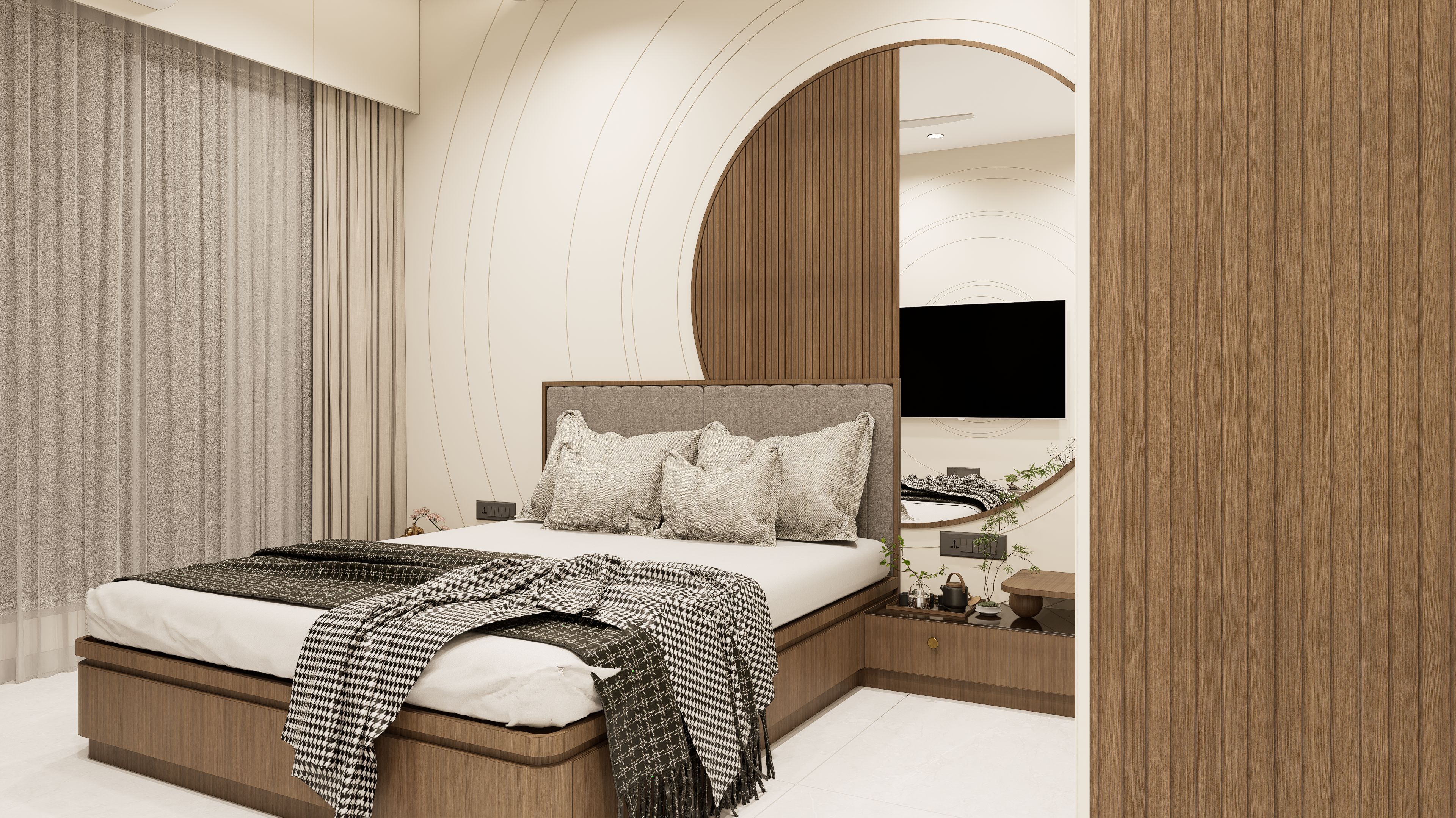 Modern 4 BHK Luxury Interior Design in Shilaj by Harikrushna Pattani ...