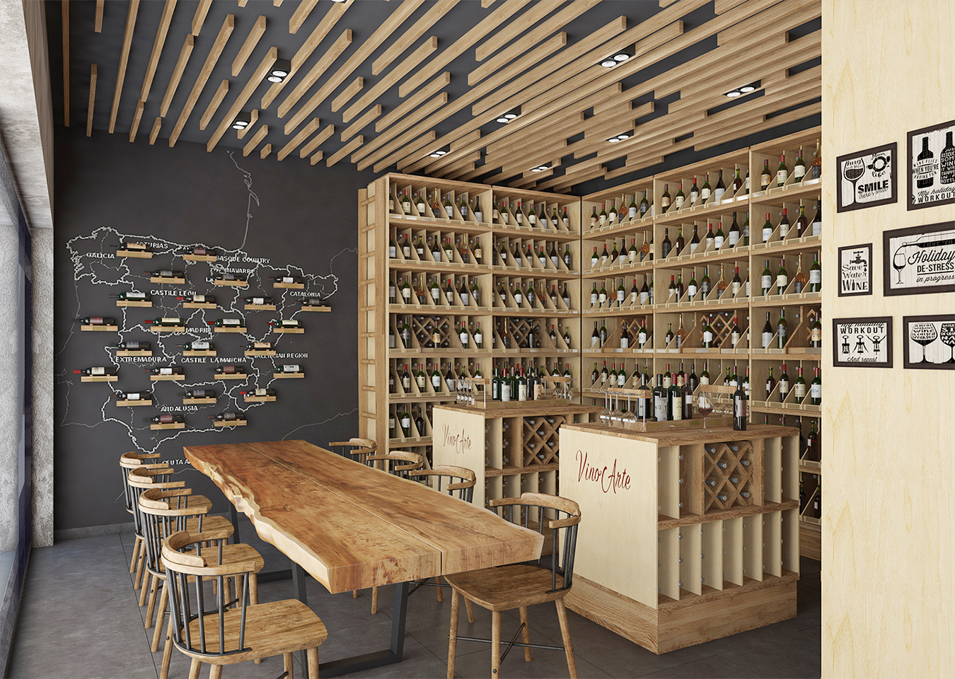 A Venue for Genuine Wines and Delicacies by CREATON Architectural ...