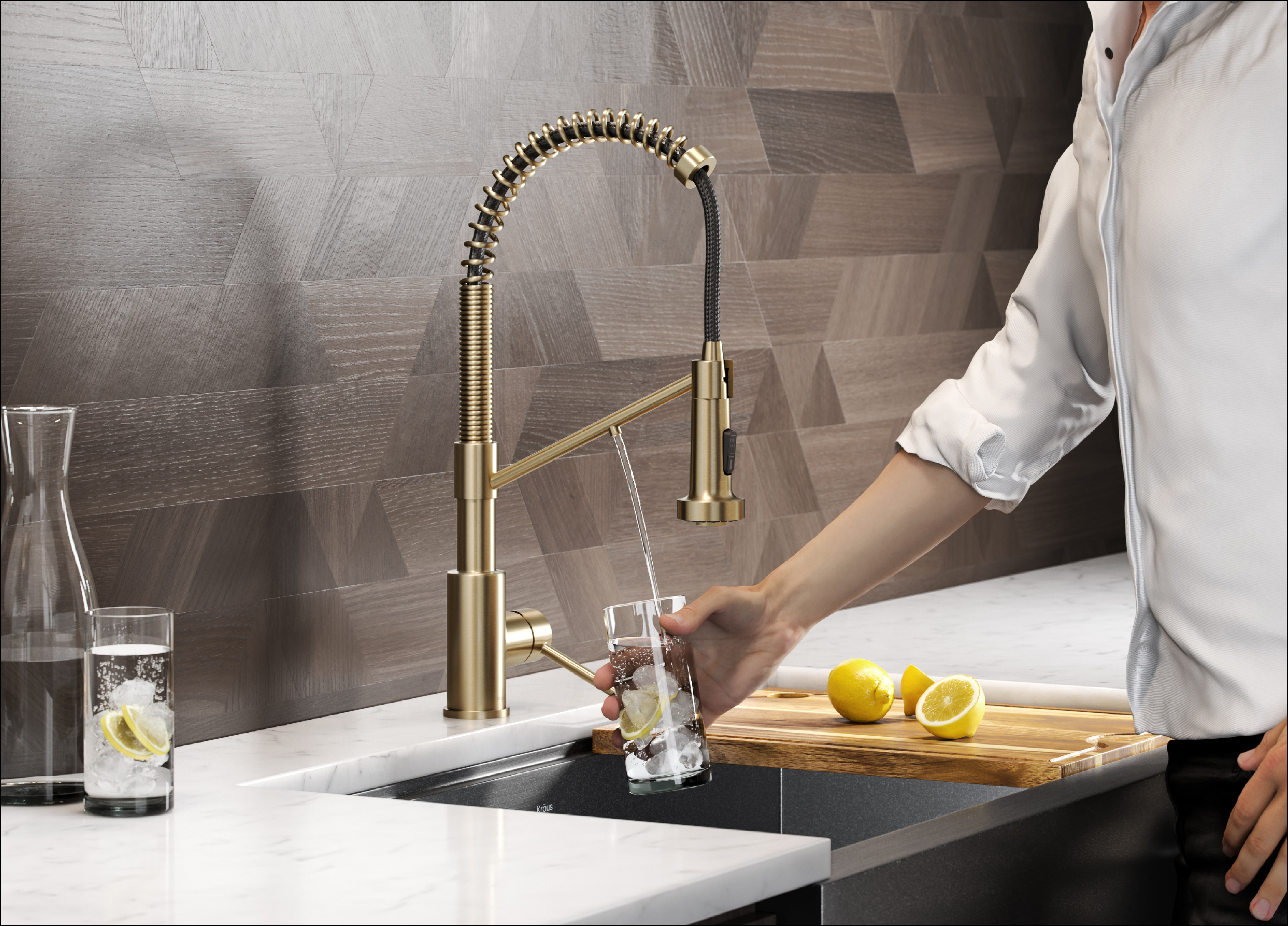 Bolden™ 2-in-1 Pull-Down Water Filter Faucet with DuoPure™ Technology from  Kraus - Architizer