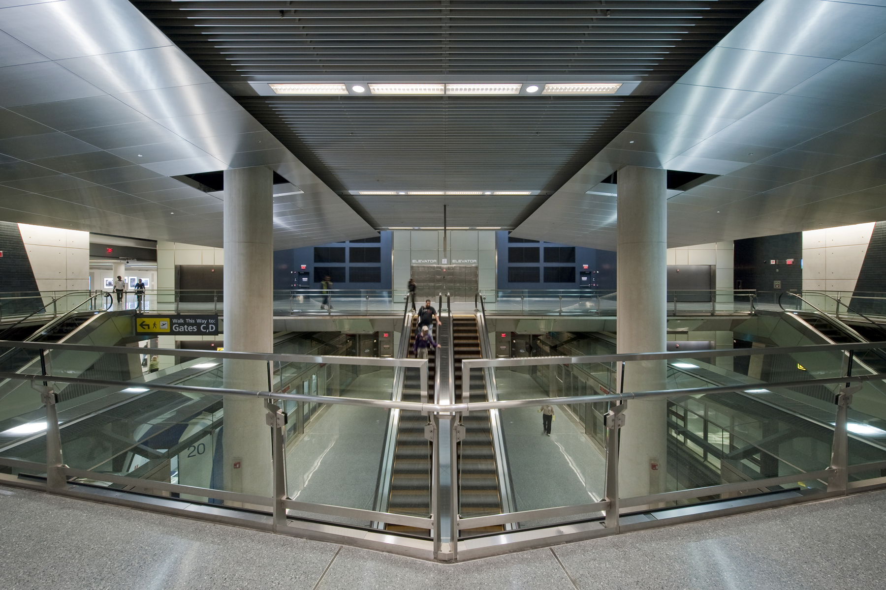 Dulles AeroTrain Station CGates Architizer