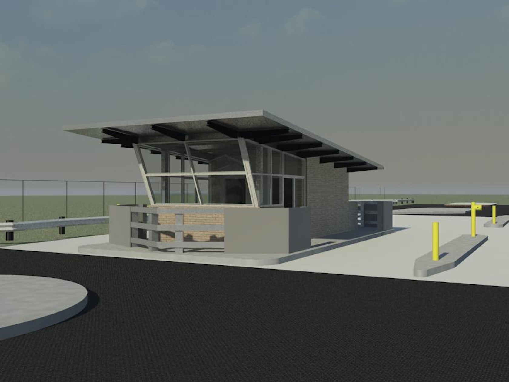 BGS Main Entry Security Building Architizer