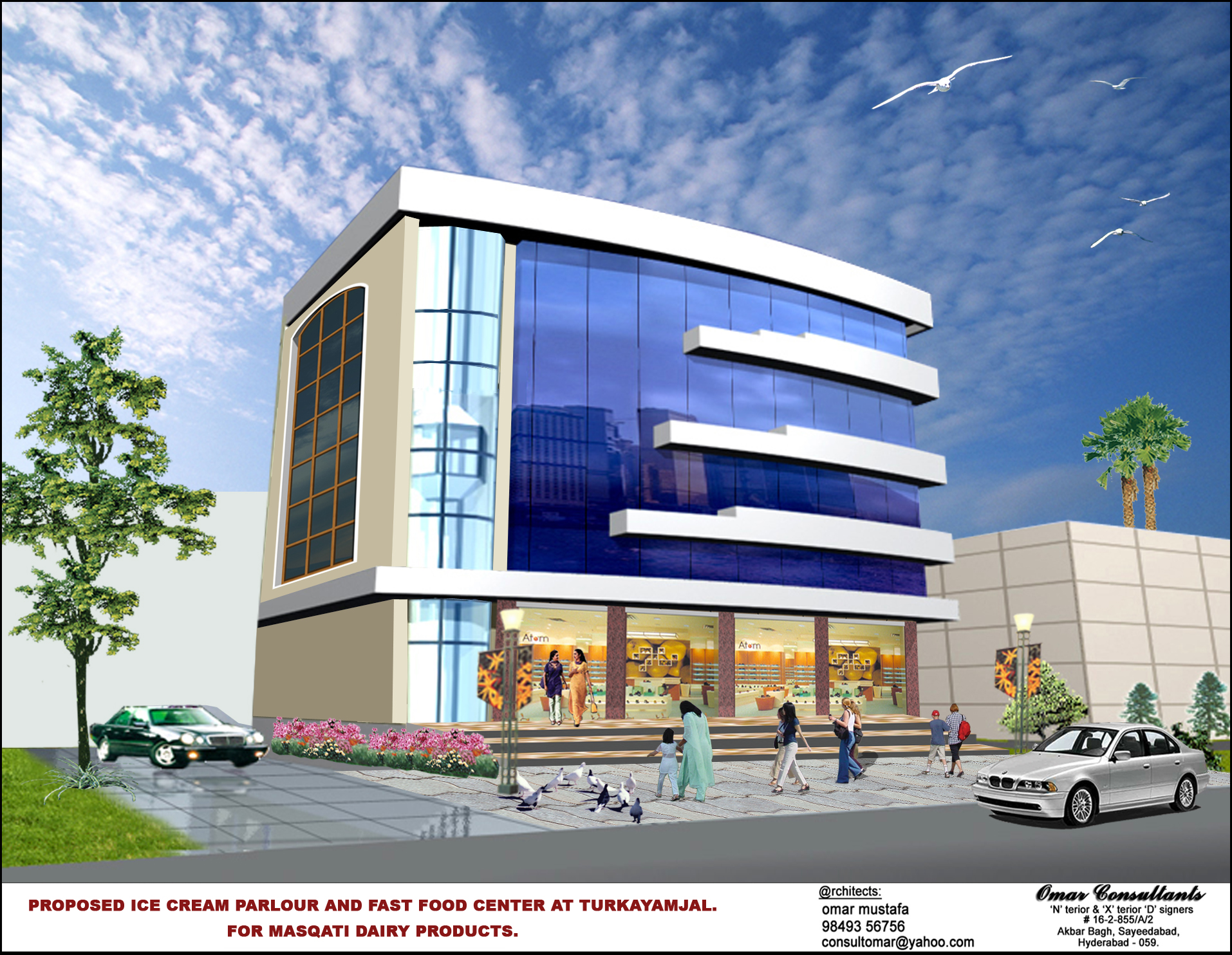 Masqati Dairy Products Ice Cream Parlour and Fast Food Center at Turkayamjal, Hyderabad, India