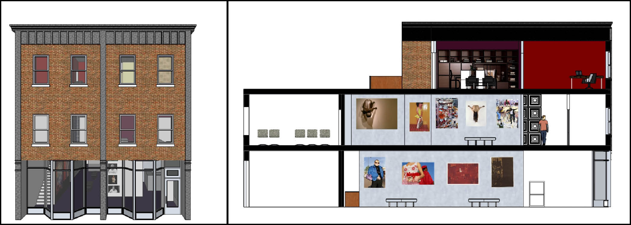Interior Design 1 - Gallery/ Exhibition Design - Architizer