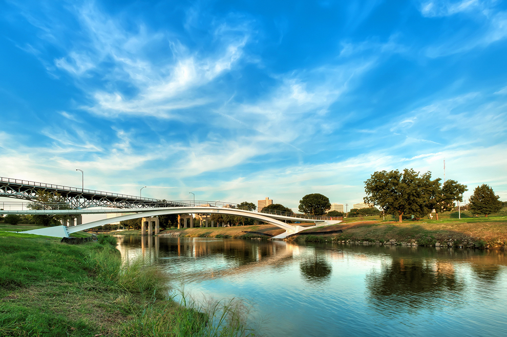 Phyllis J. Tilley Memorial Pedestrian Bridge by City of Fort Worth