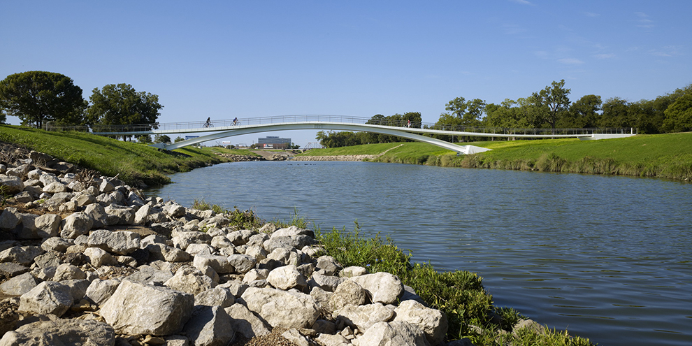 Phyllis J. Tilley Memorial Pedestrian Bridge by City of Fort Worth