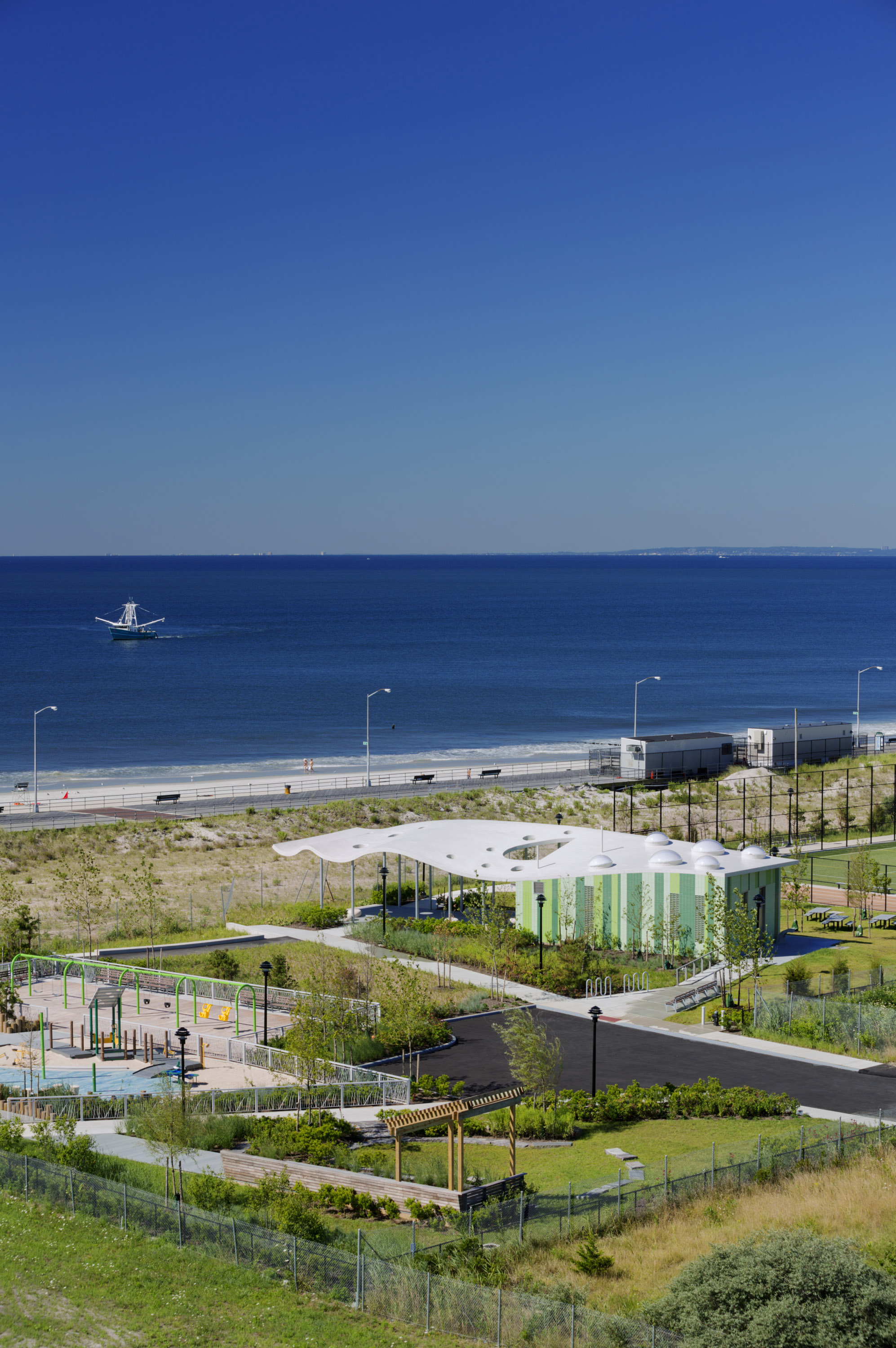 PlaNYC Far Rockaway Park Masterplan and Parks Structures Architizer