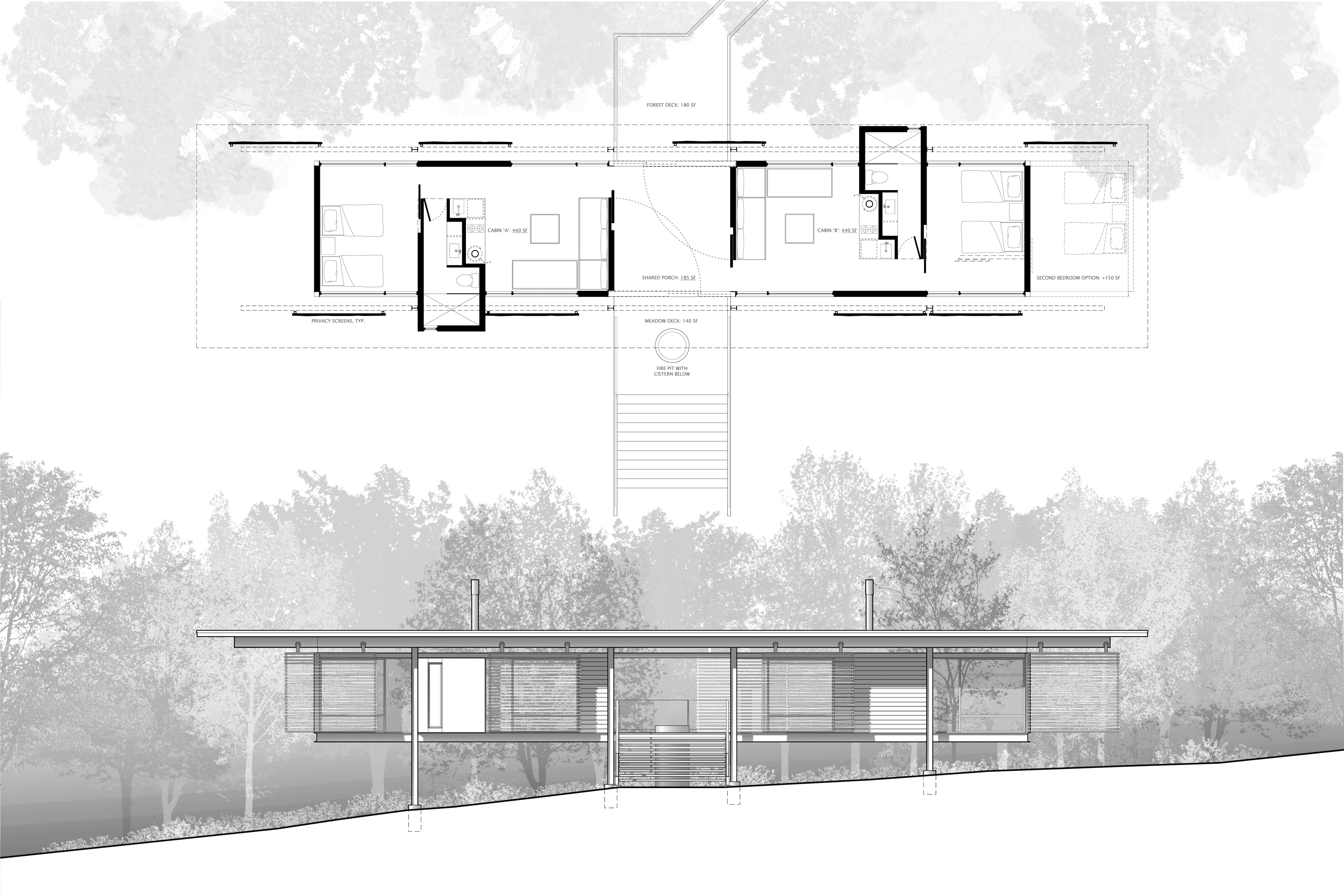 Fallingwater Cabin Design Competition On Architizer