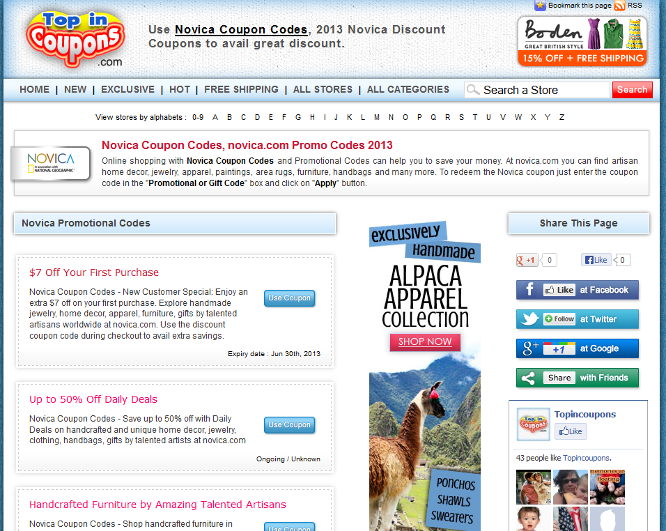 Novica Coupon Code Architizer