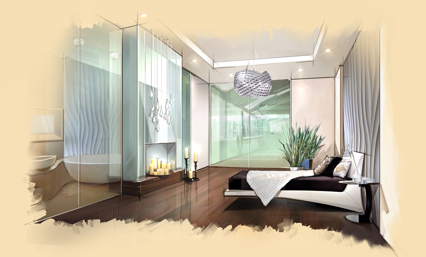 Interior of Duplex Penthouse - Architizer