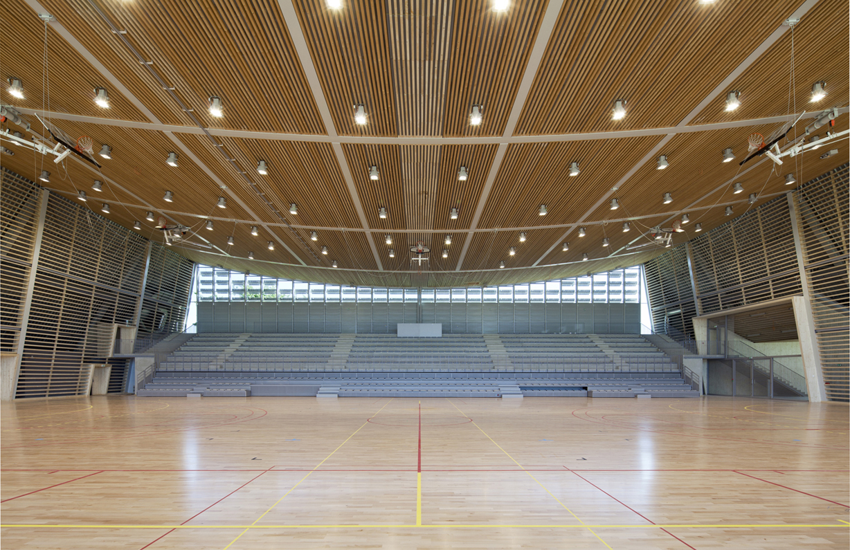 Monconseil Sports Hall by Explorations Architecture - Architizer