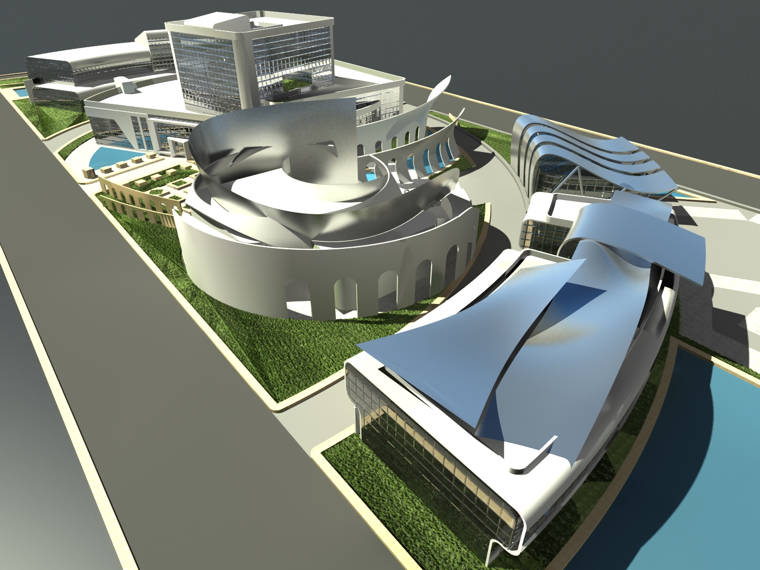 A complex at the smart village, Cairo, Egypt Architizer