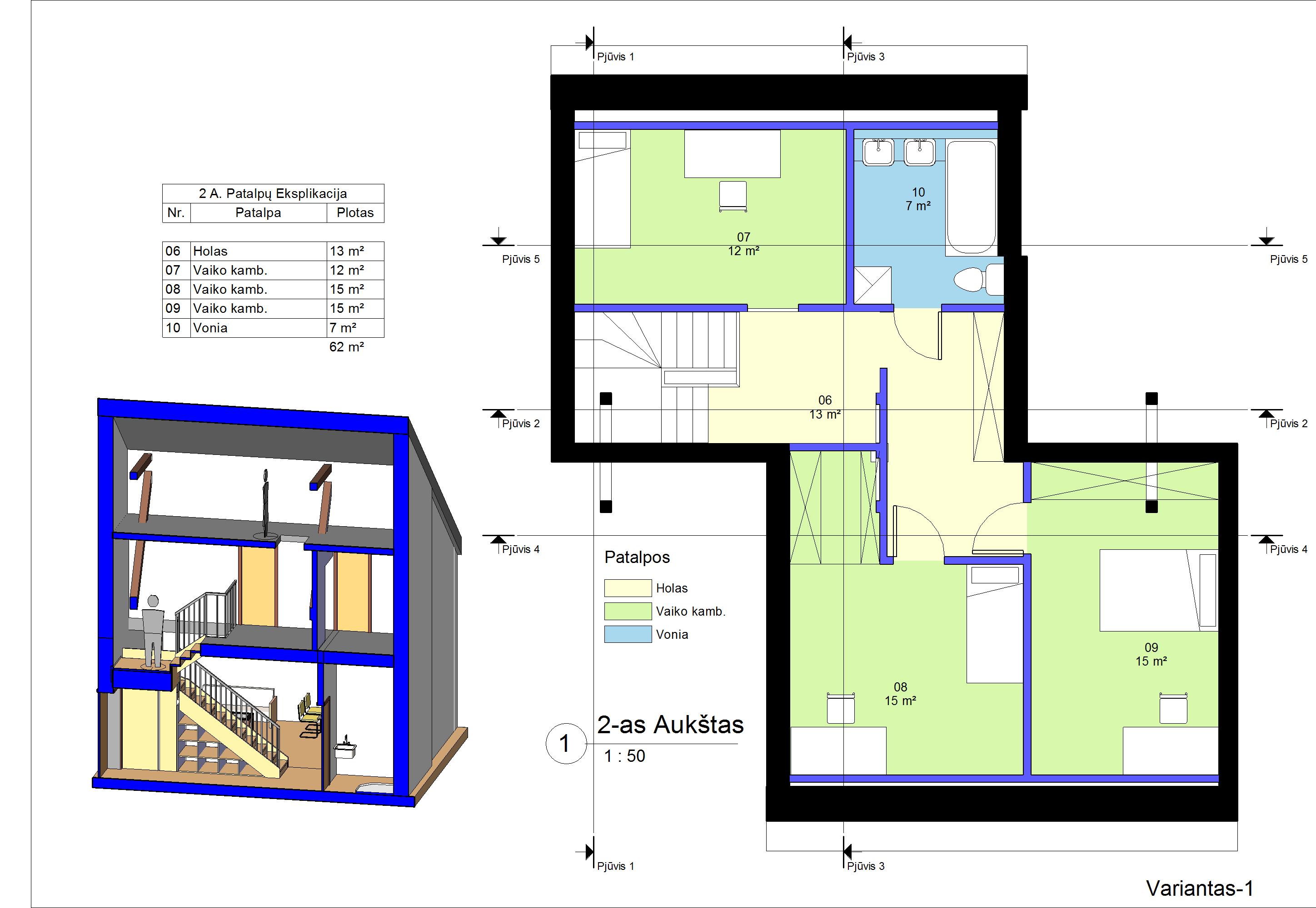 Image showcasing Apartment redesign proposals by MR Architektai - Architizer