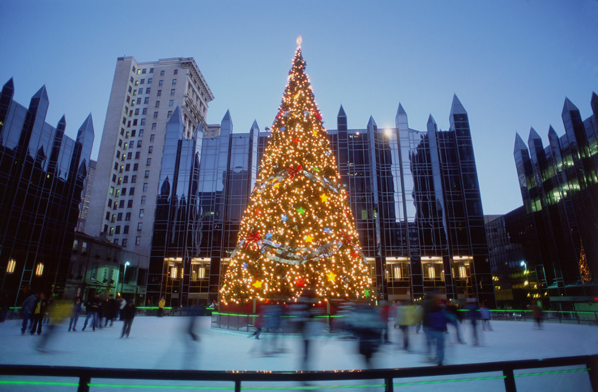 Ice Rink and Fountain at PPG Place by IKM Incorporated Architizer