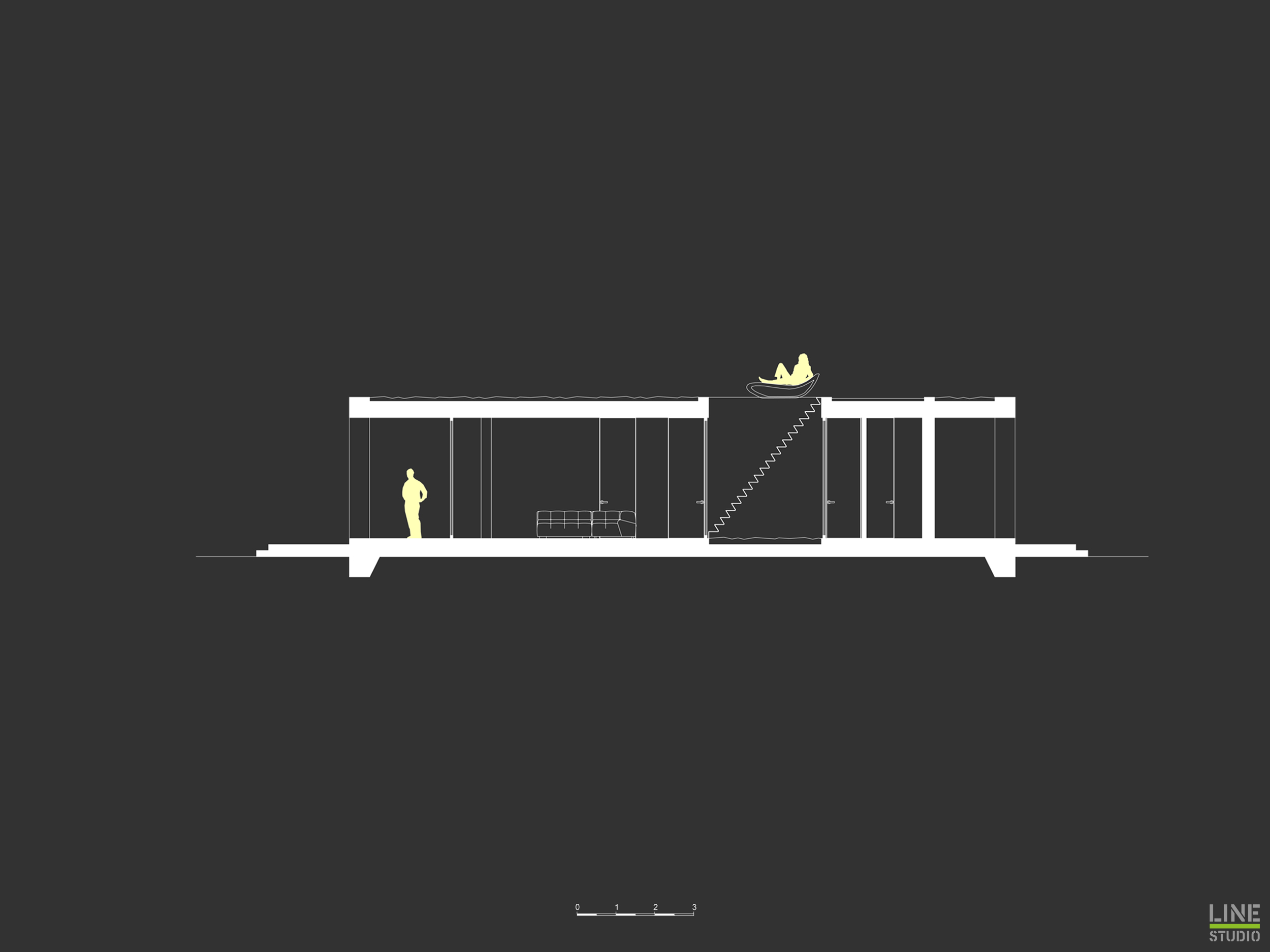 Patio house by LINE STUDIO Architizer