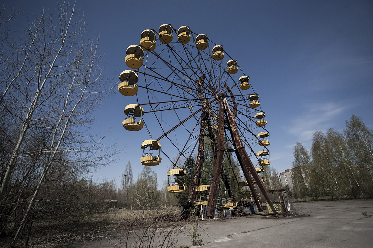 Парк аттракционов в чернобыле