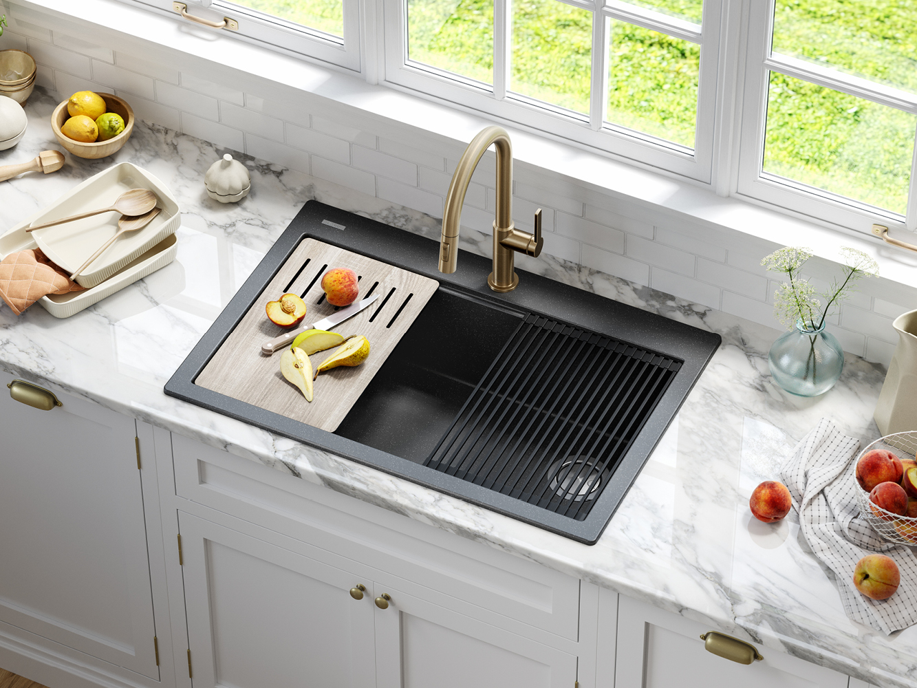 Bellucci™ Granite Composite Workstation Sinks