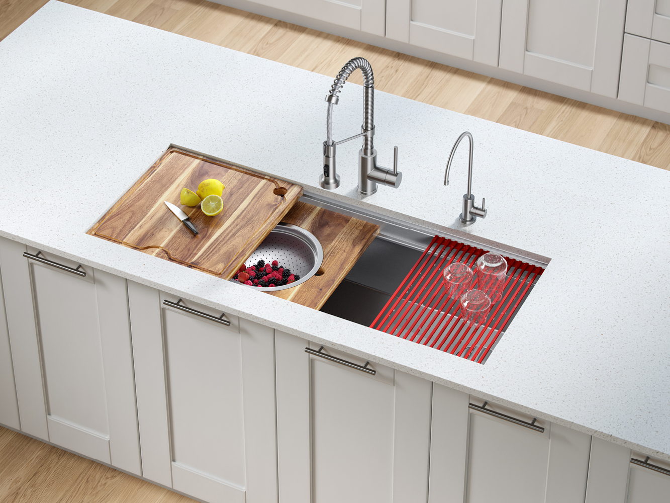 Kore™ Workstation Kitchen Sinks from Kraus - Architizer