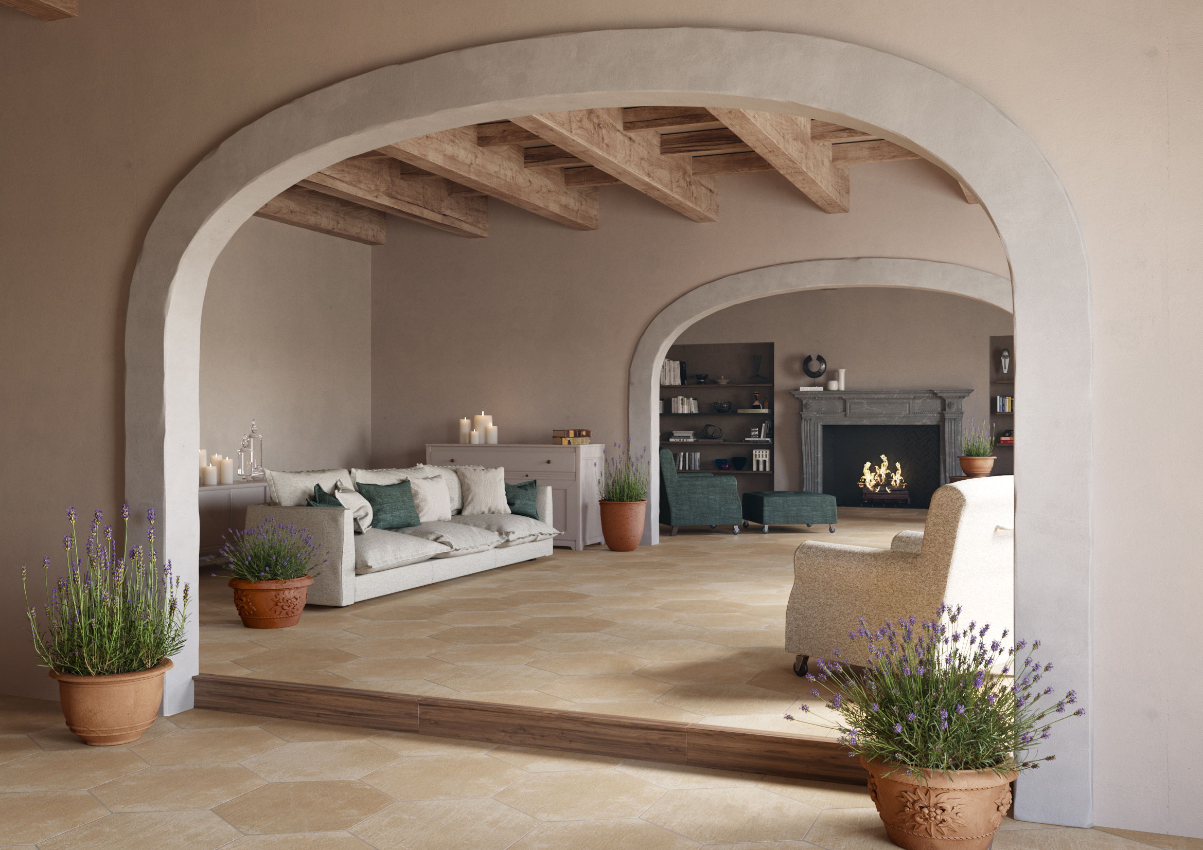 Interior design trends: from small sizes to hexagonal tiles
