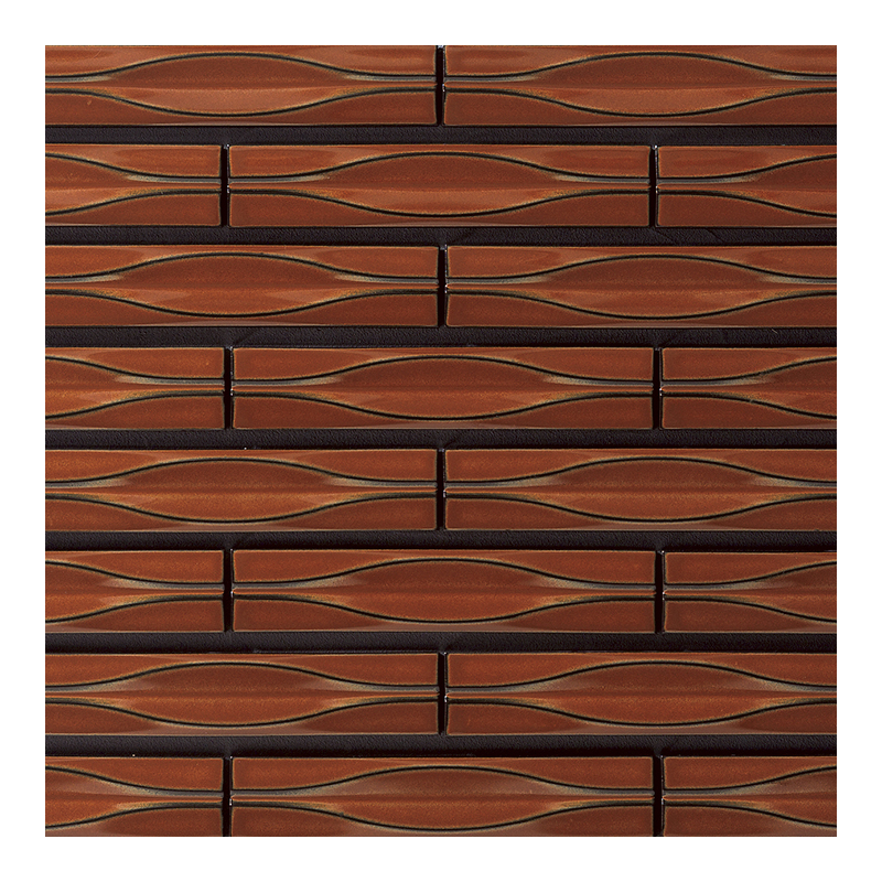 JAPANESE TILE - YUMON RED YMN-3T