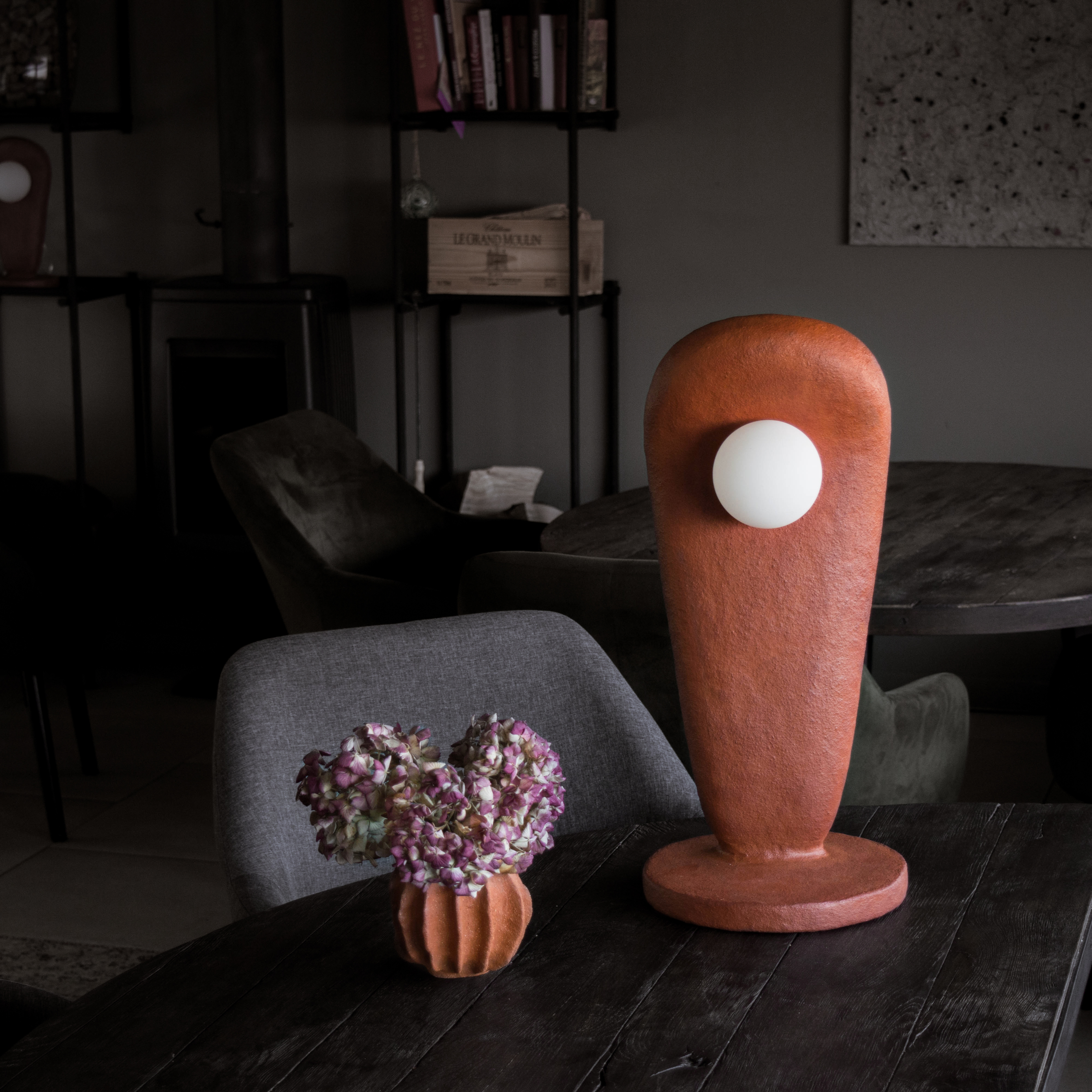 Big Сlay Table Lamp of Zakohani 