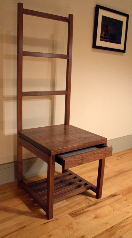 Hicks Ladder Back Chair with Drawer